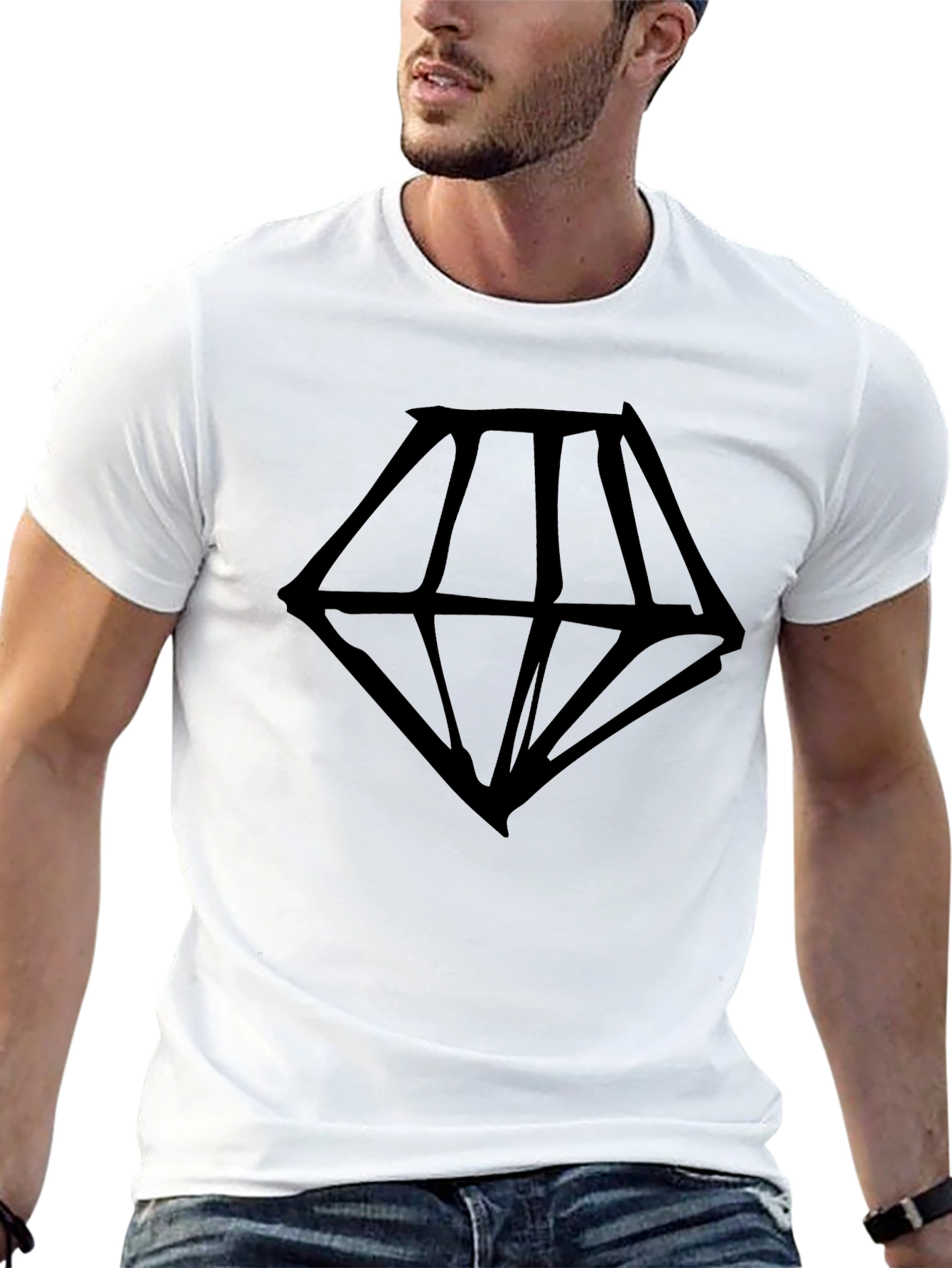 Diamond Graphic Black T-Shirt