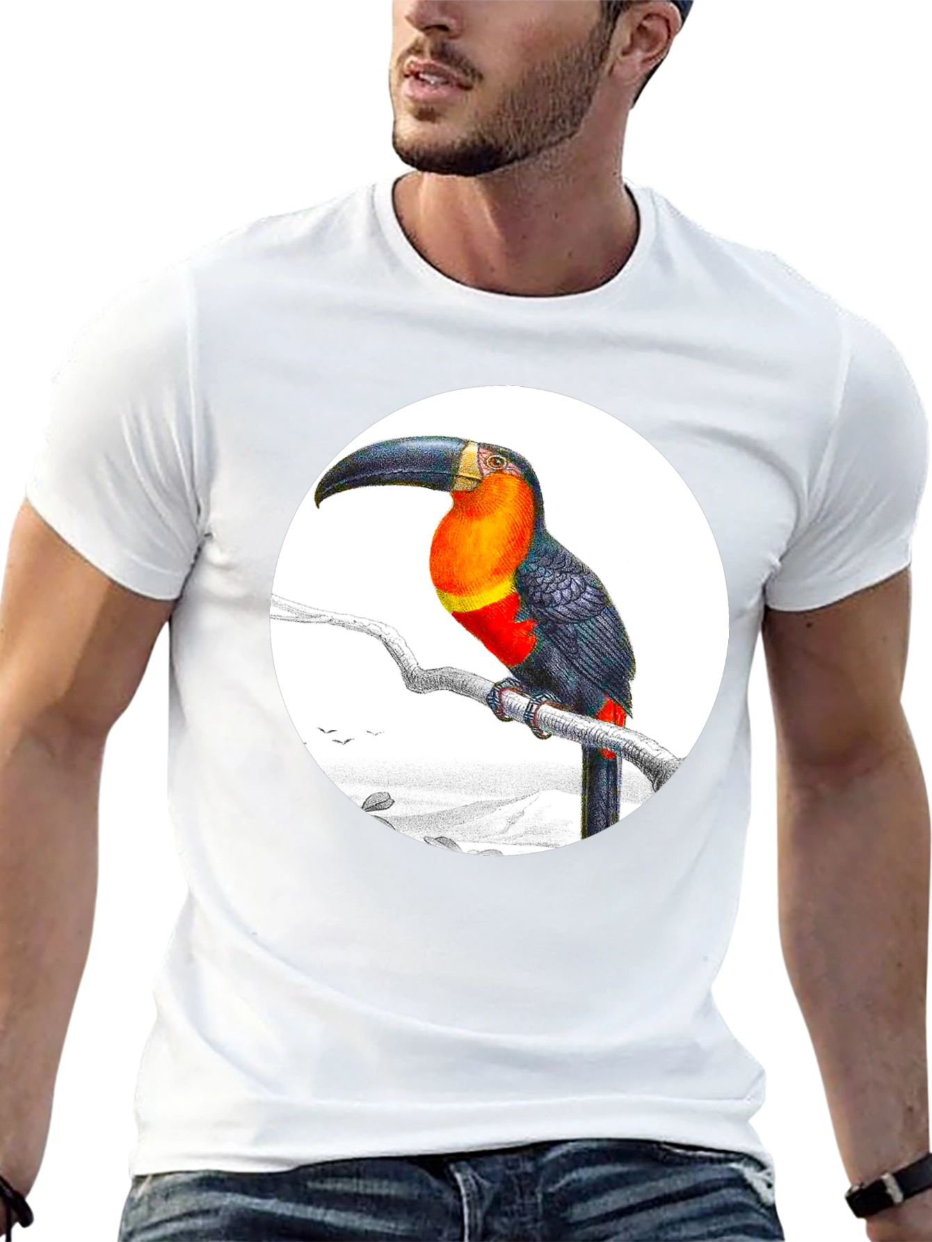 Toucans Graphic T-Shirt Tropical Bird Tee