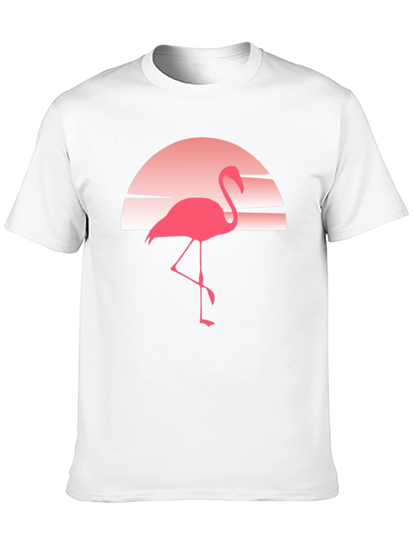 Retro Flamingo Sunset Graphic Tee