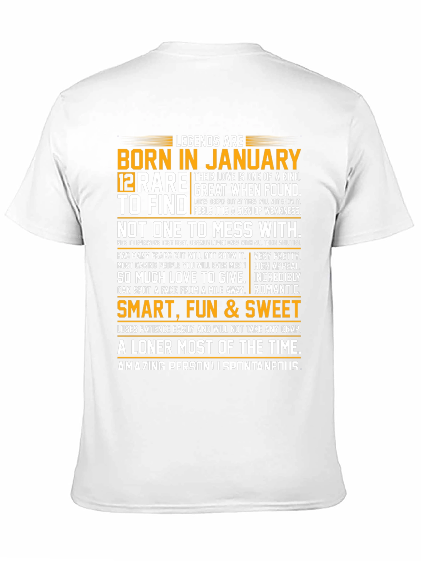 Legends Born in January Graphic Tee