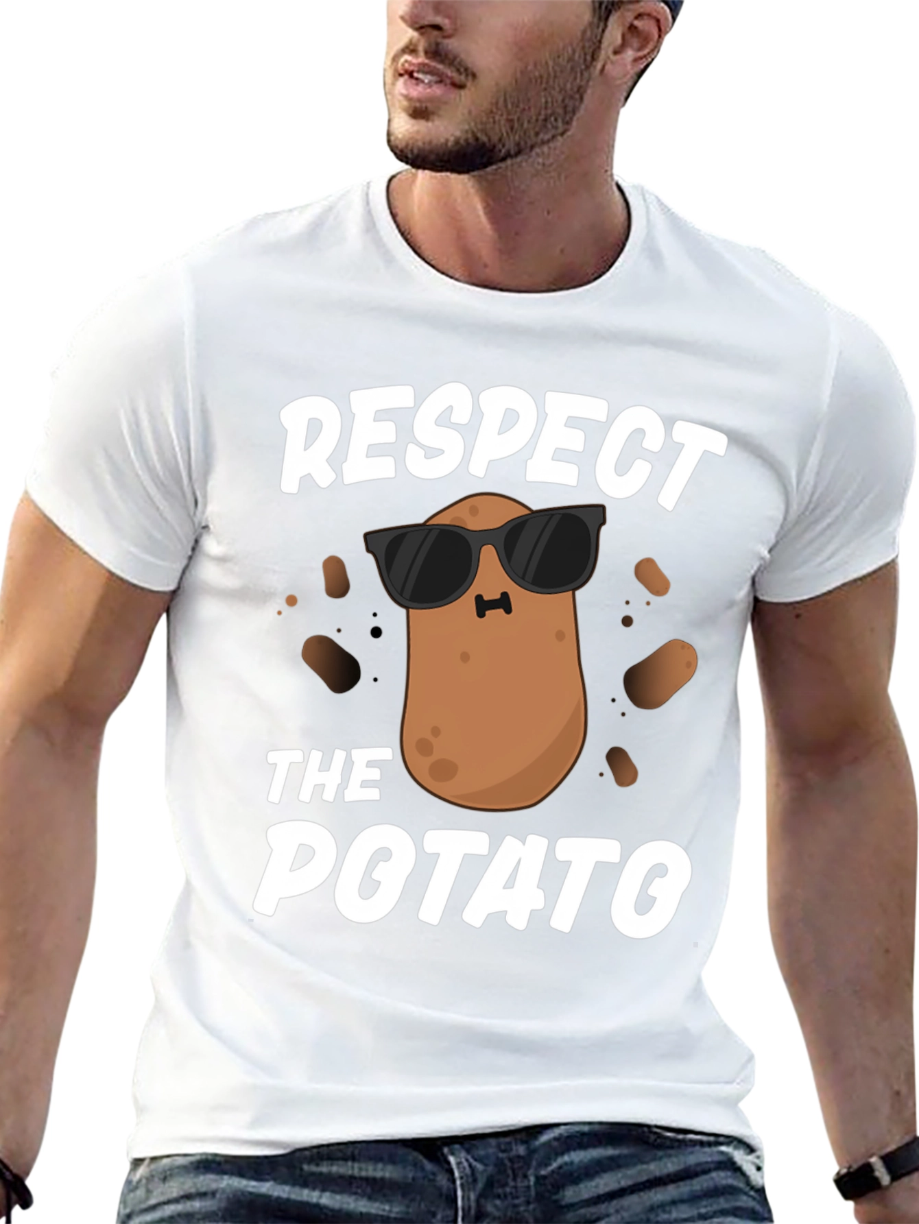 Respect the Potato Funny T-Shirt