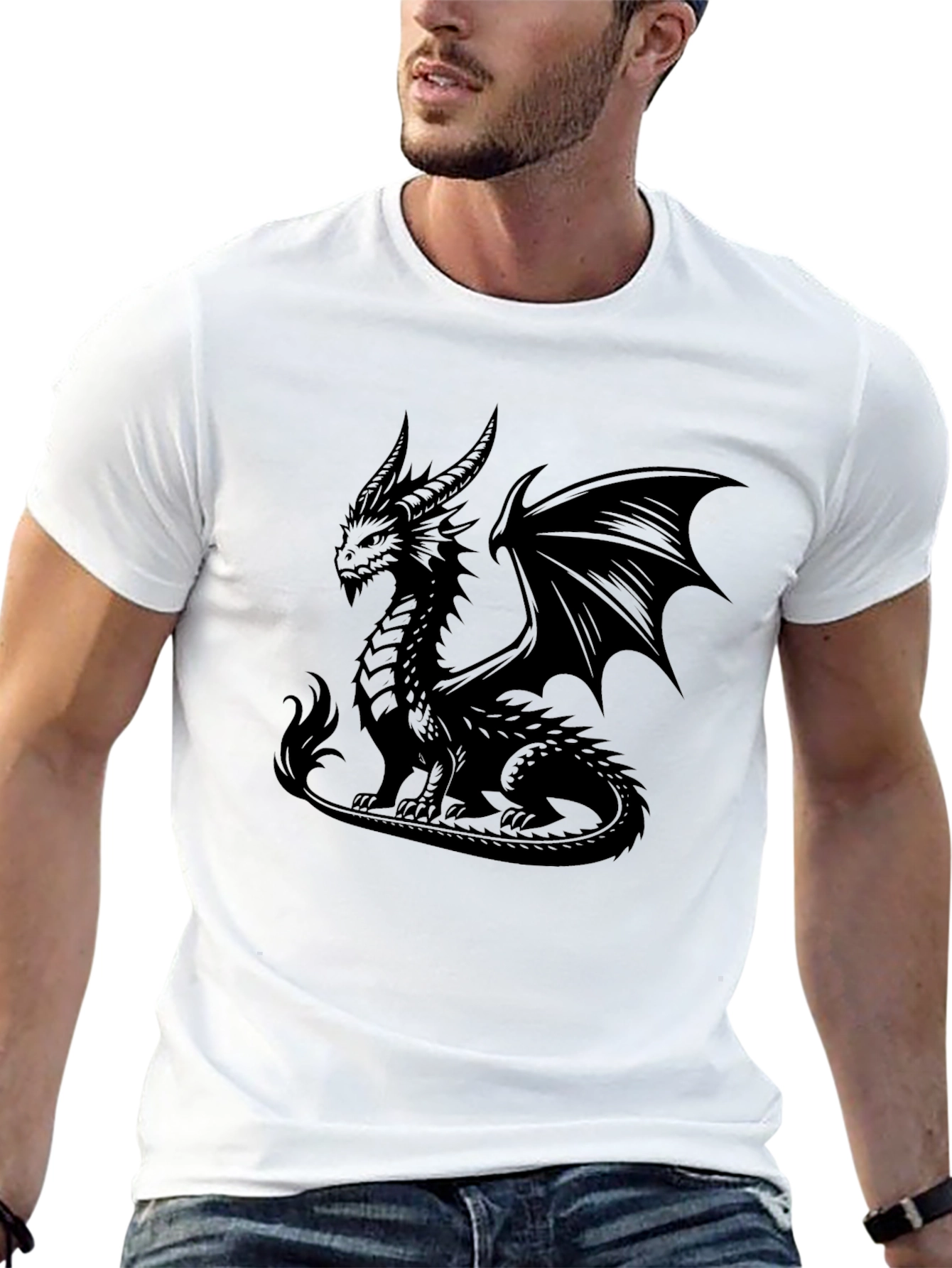 Dragon Graphic Black T-Shirt