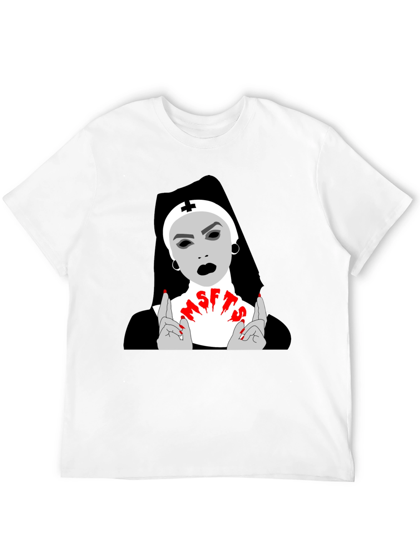 Nun With Attitude Graphic T-Shirt