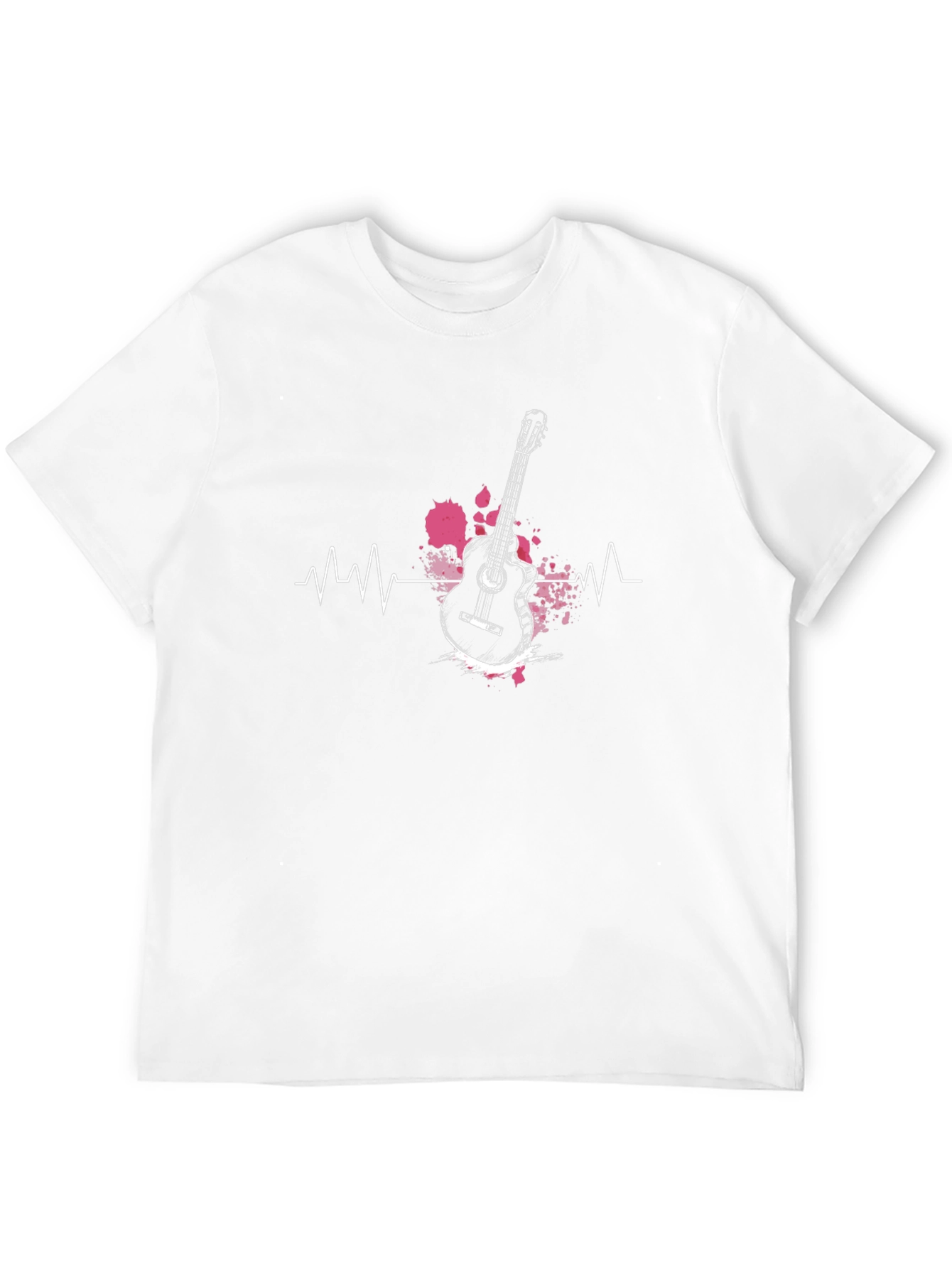 Guitar Heartbeat T-Shirt - Musician Style