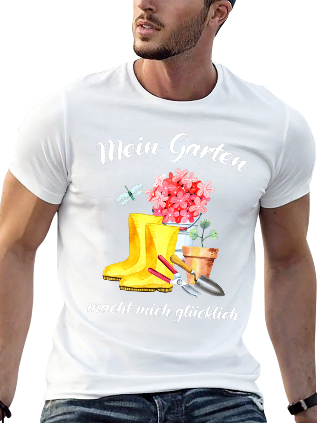 Mein Garten Makes Me Happy T-Shirt