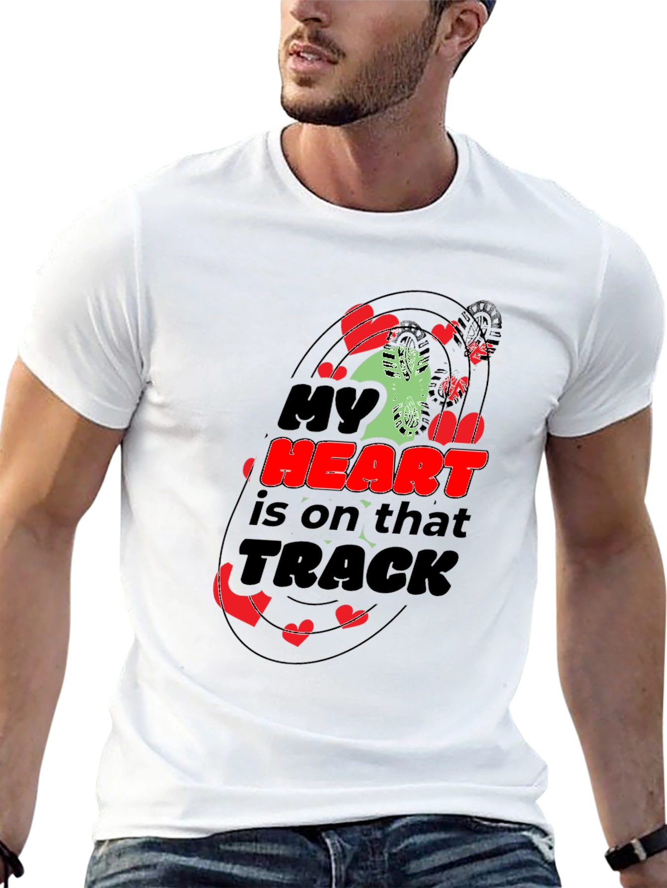 My Heart is on That Track Graphic Tee