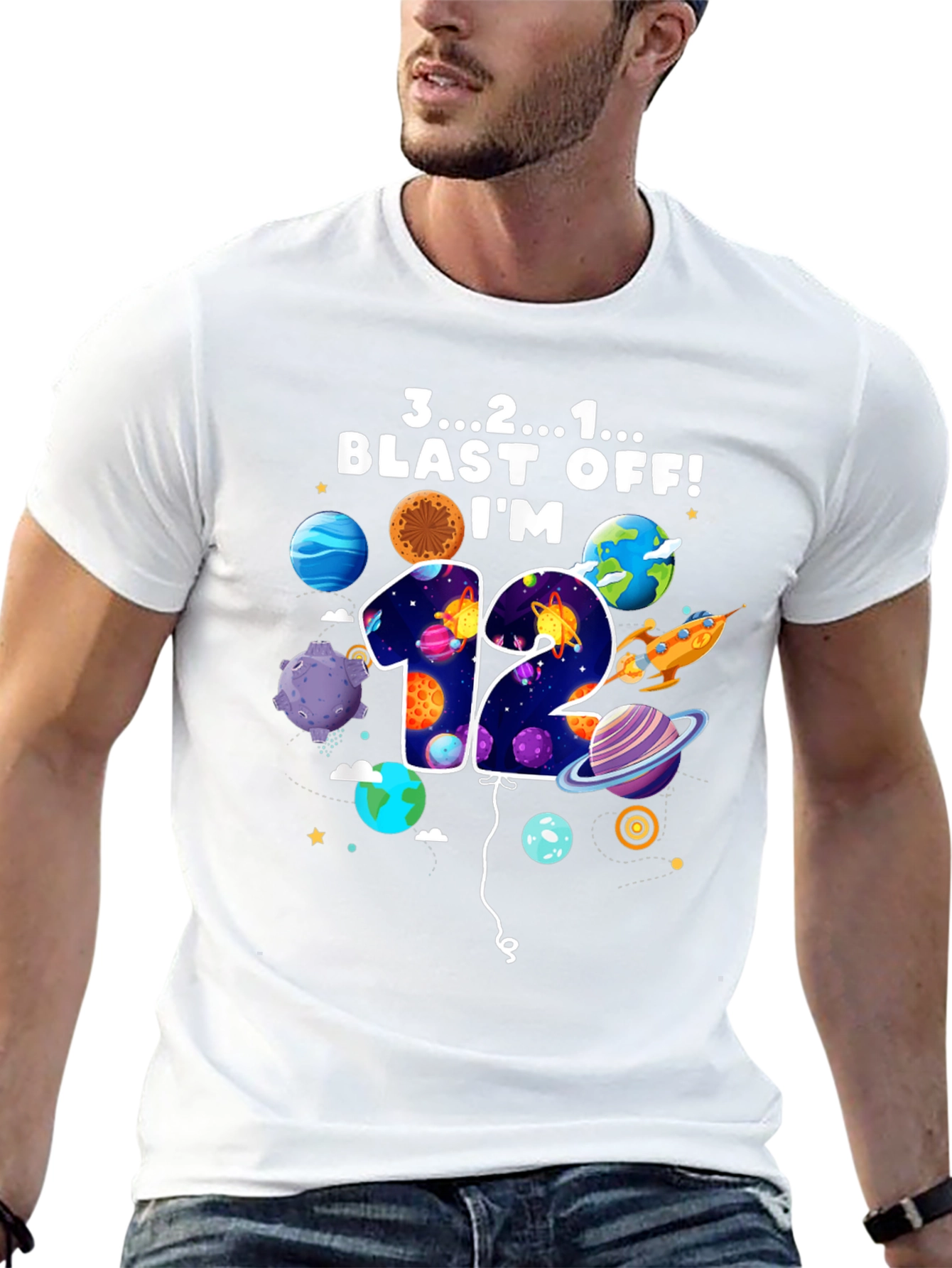 Blast Off 12th Birthday Tee