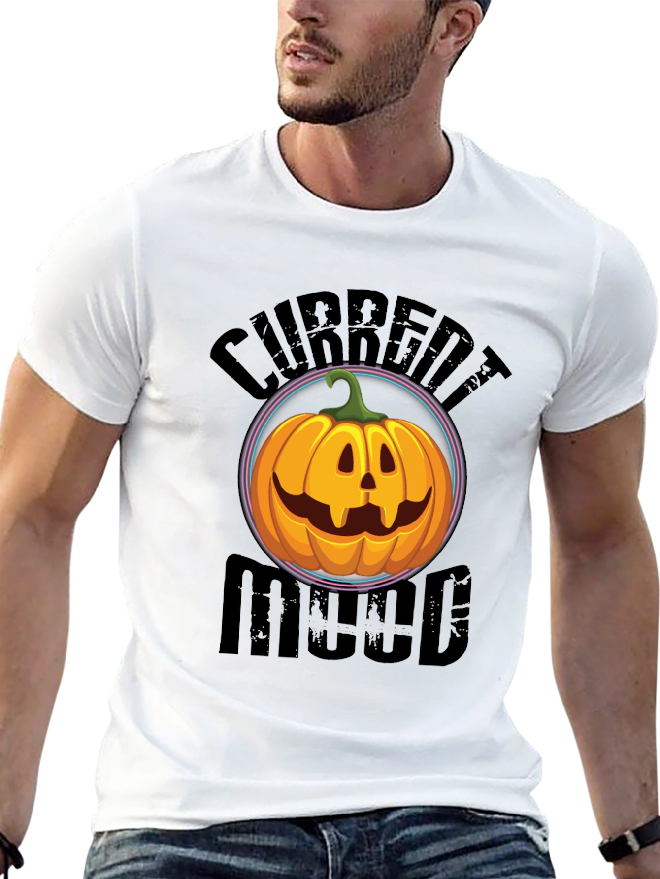 Current Mood Pumpkin Graphic T-Shirt