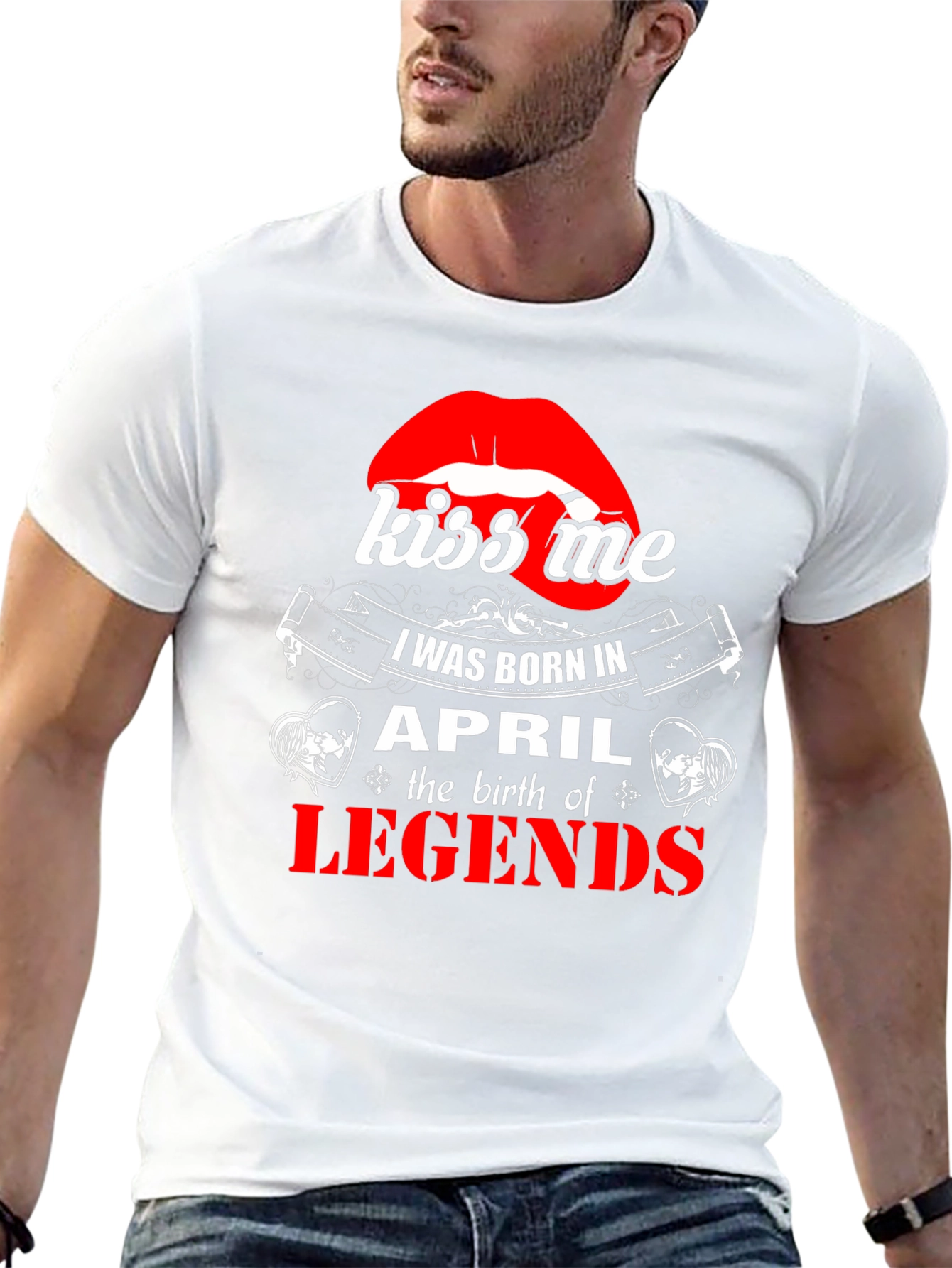 Kiss Me April Legends Black T-Shirt