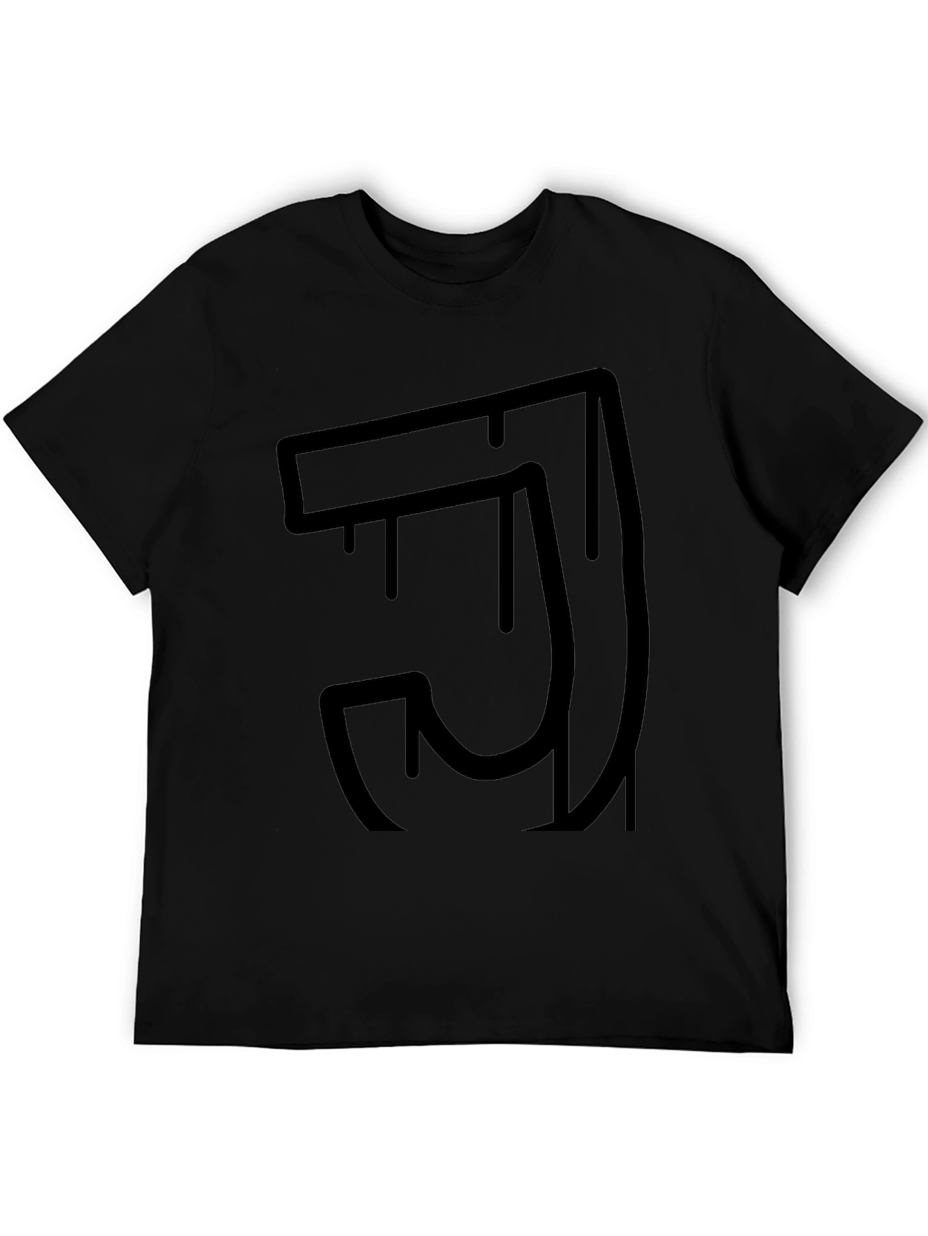 Abstract Drip Graphic T-Shirt - Modern Streetwear Tee