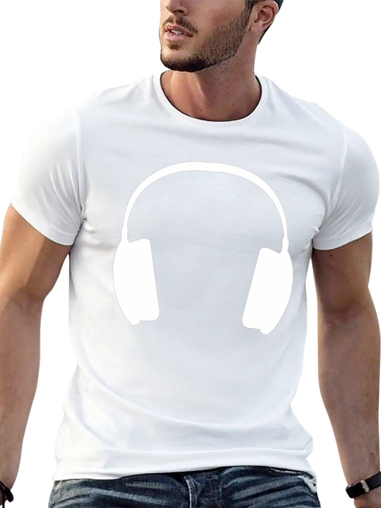 Headphones Graphic T-Shirt - Music Lover Tee
