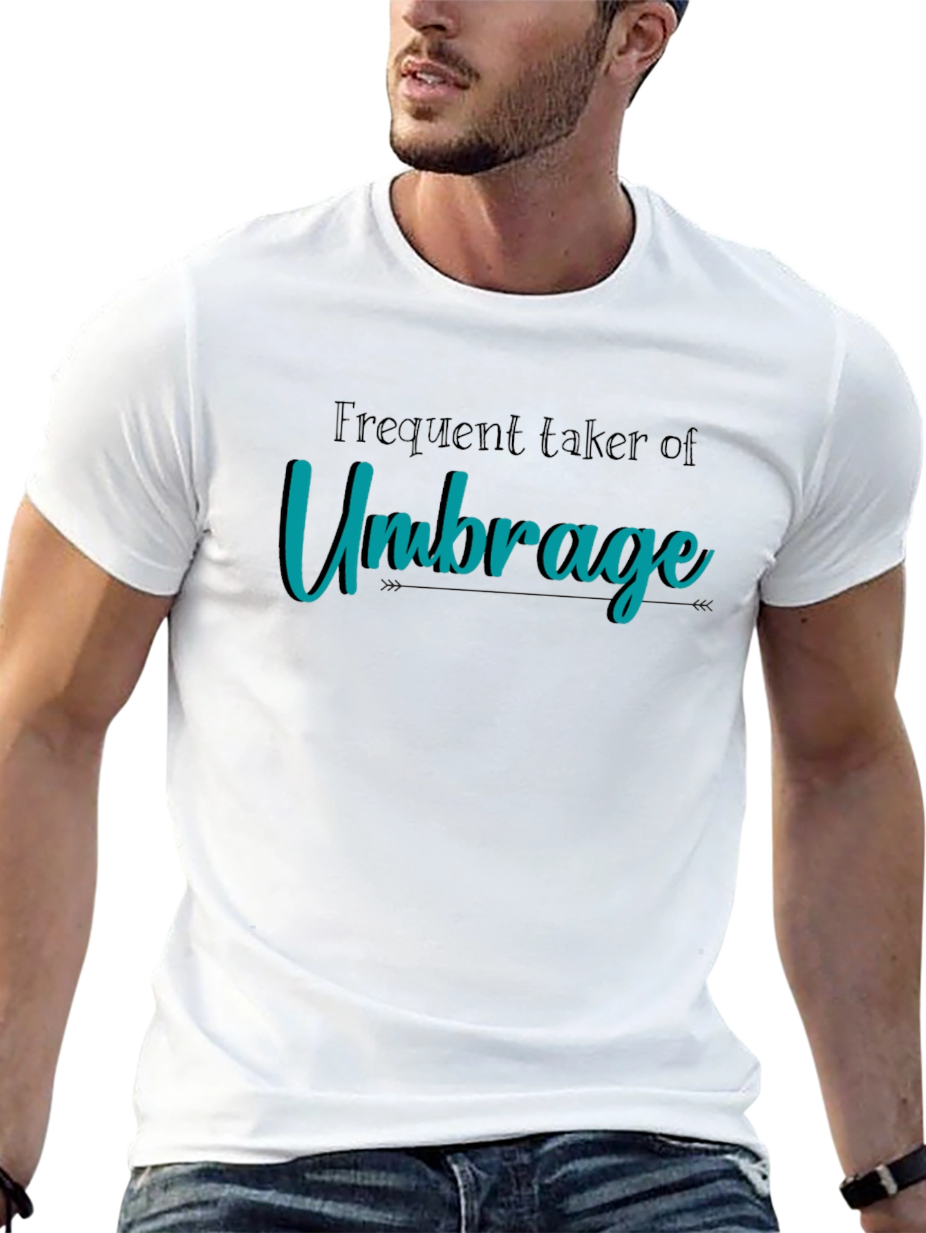 Frequent Umbrage T-Shirt Black Cotton Tee
