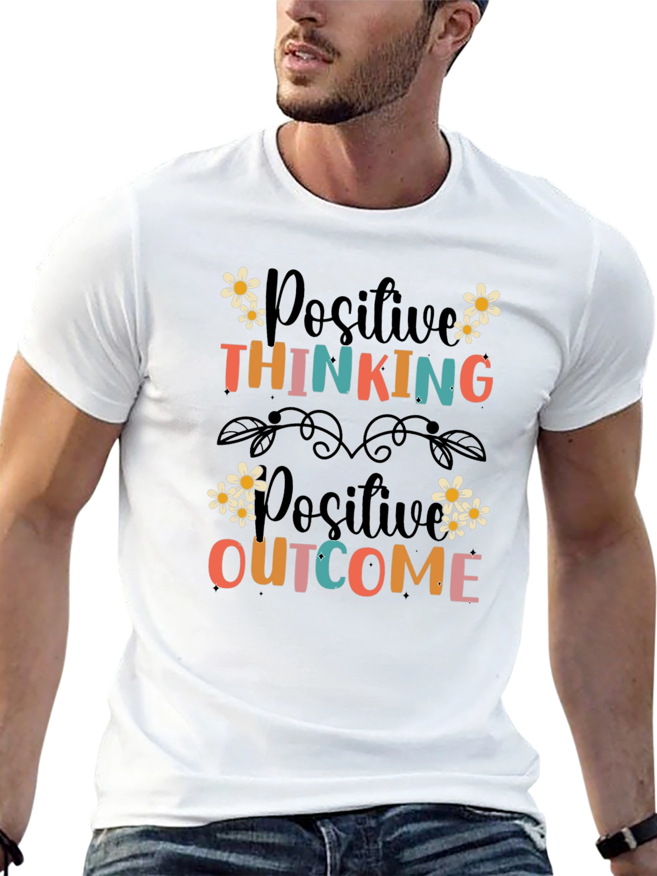 Positive Thinking Outcome Graphic T-Shirt