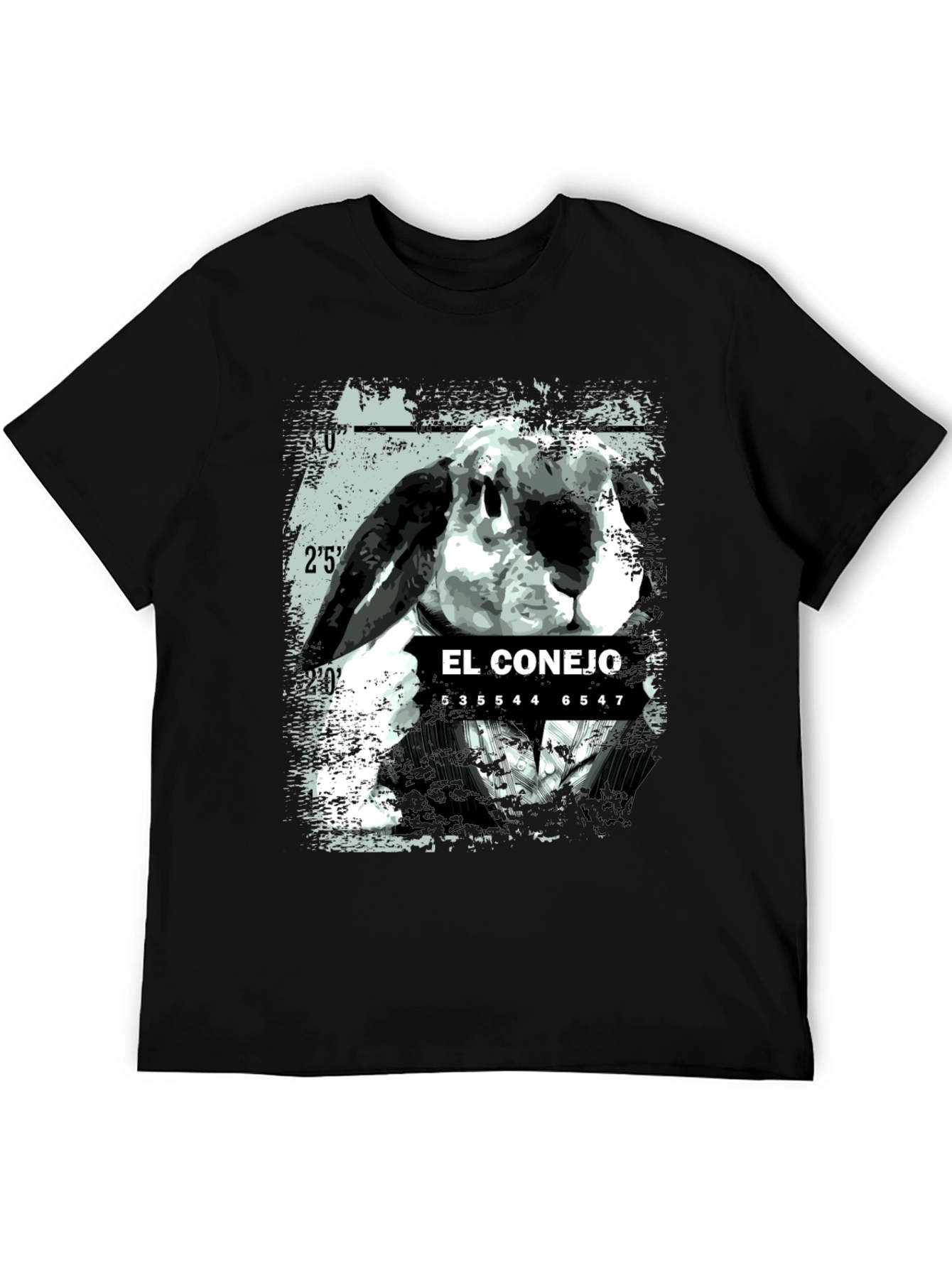 El Conejo Mugshot T-Shirt - Black