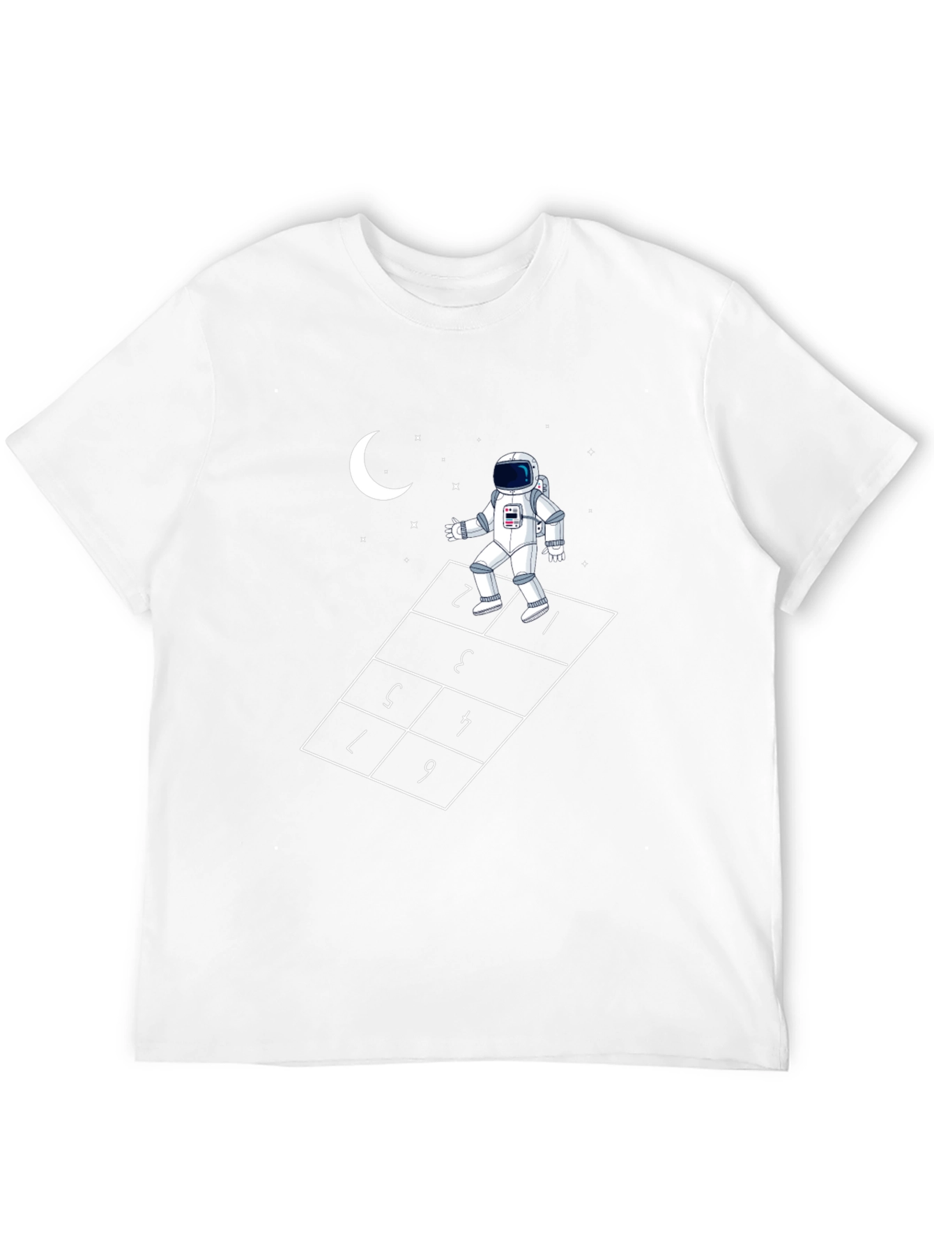 Astronaut Hopscotch Graphic Tee - Unisex