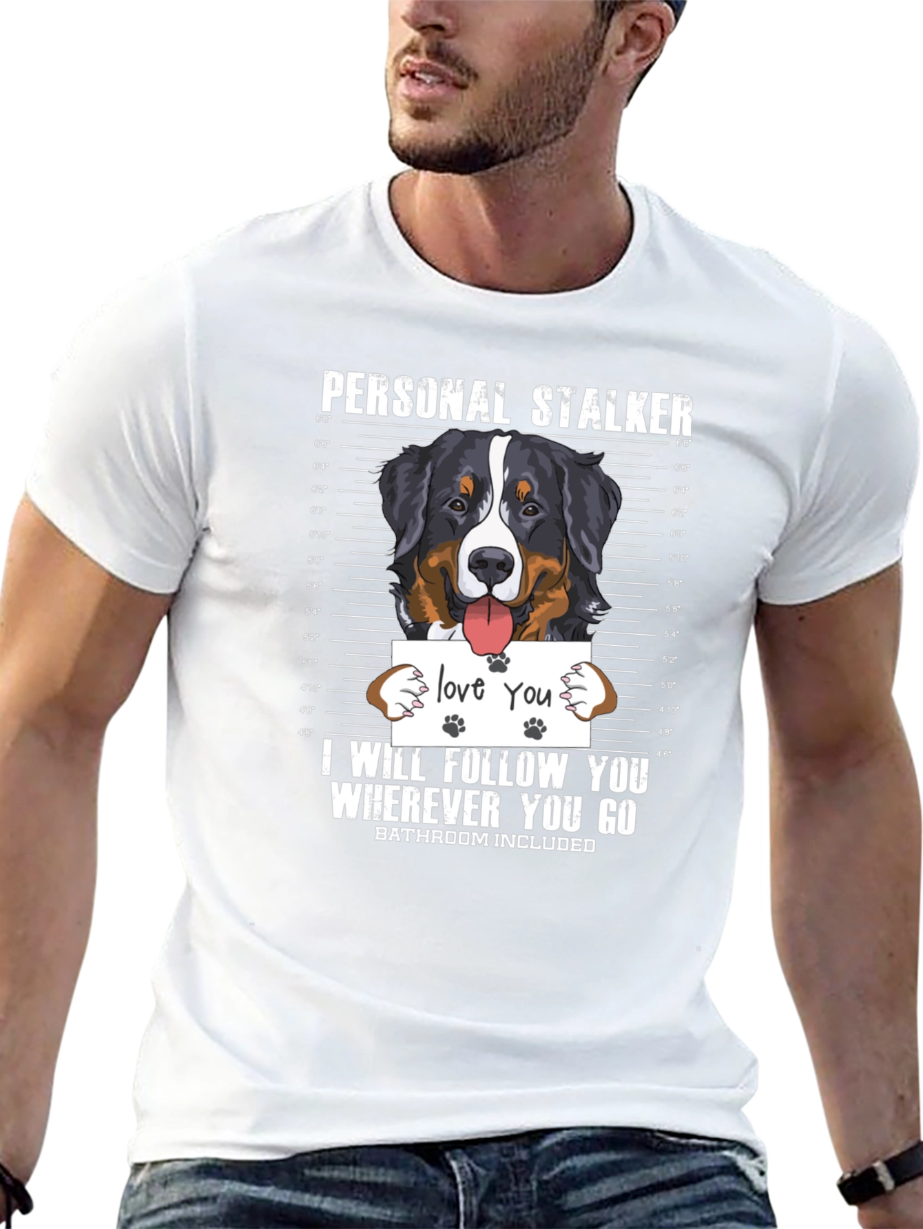 Personal Stalker Dog T-Shirt - Funny Pet Lover Tee