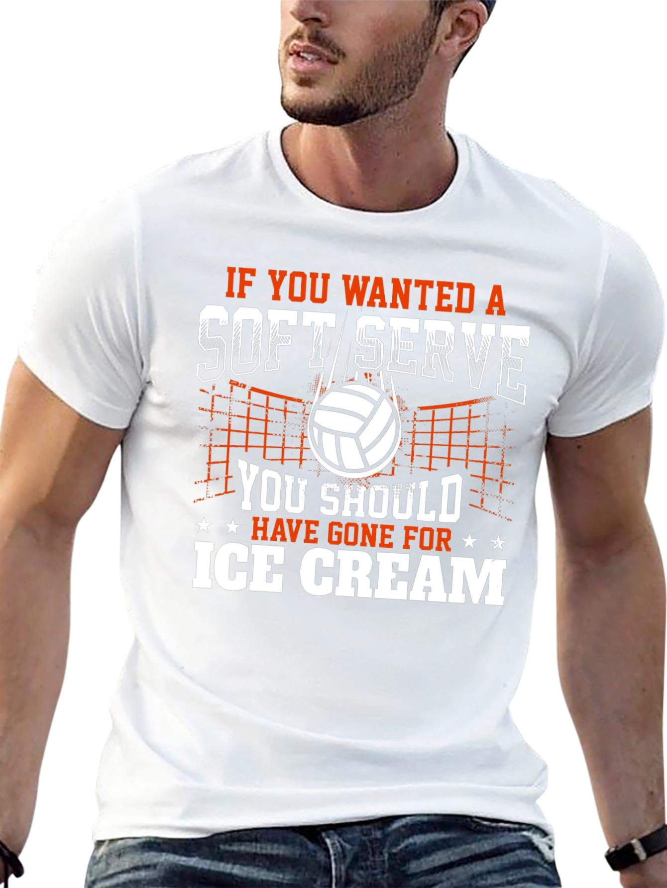 Soft Serve Volleyball Graphic T-Shirt