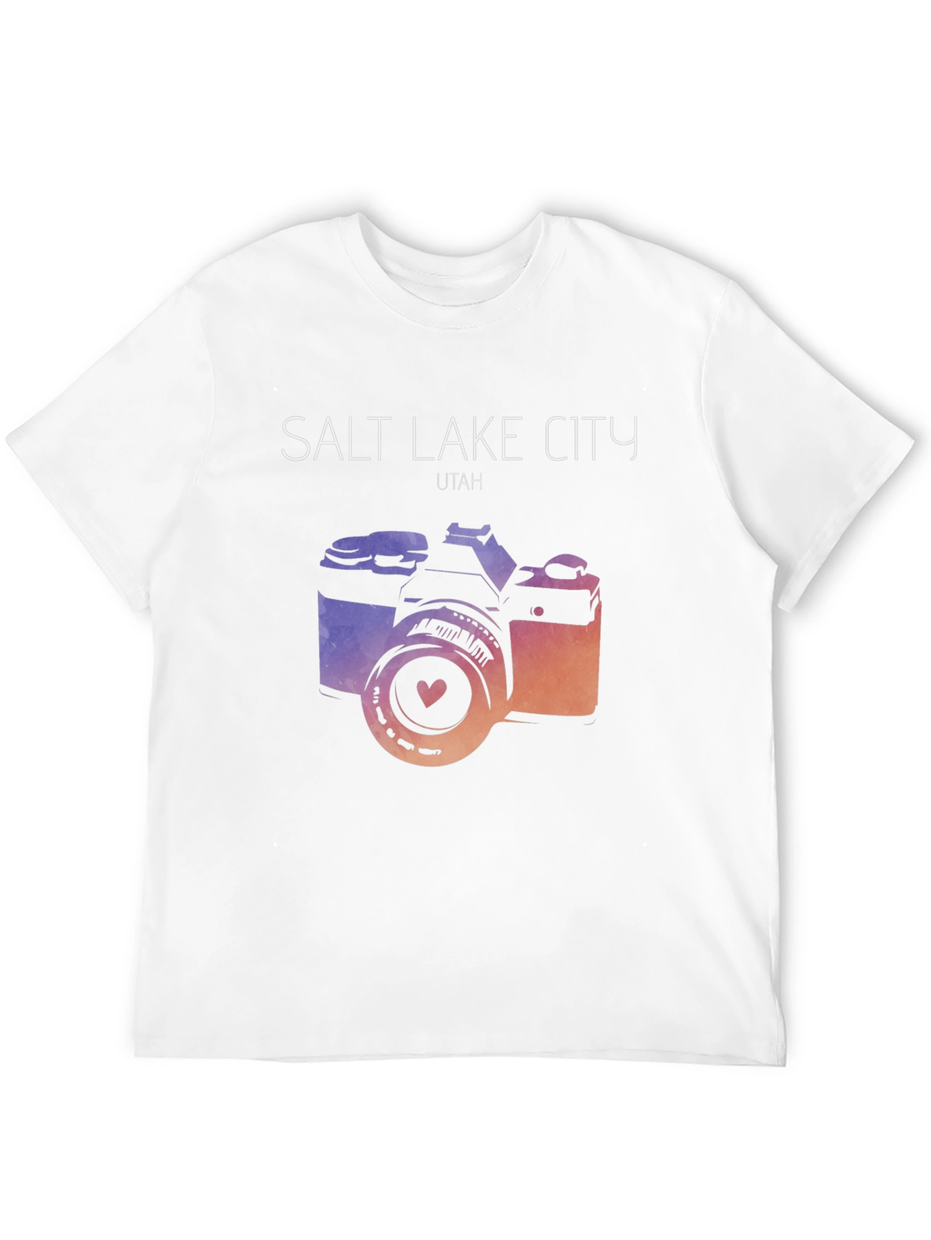 Salt Lake City T-Shirt with Camera Graphic