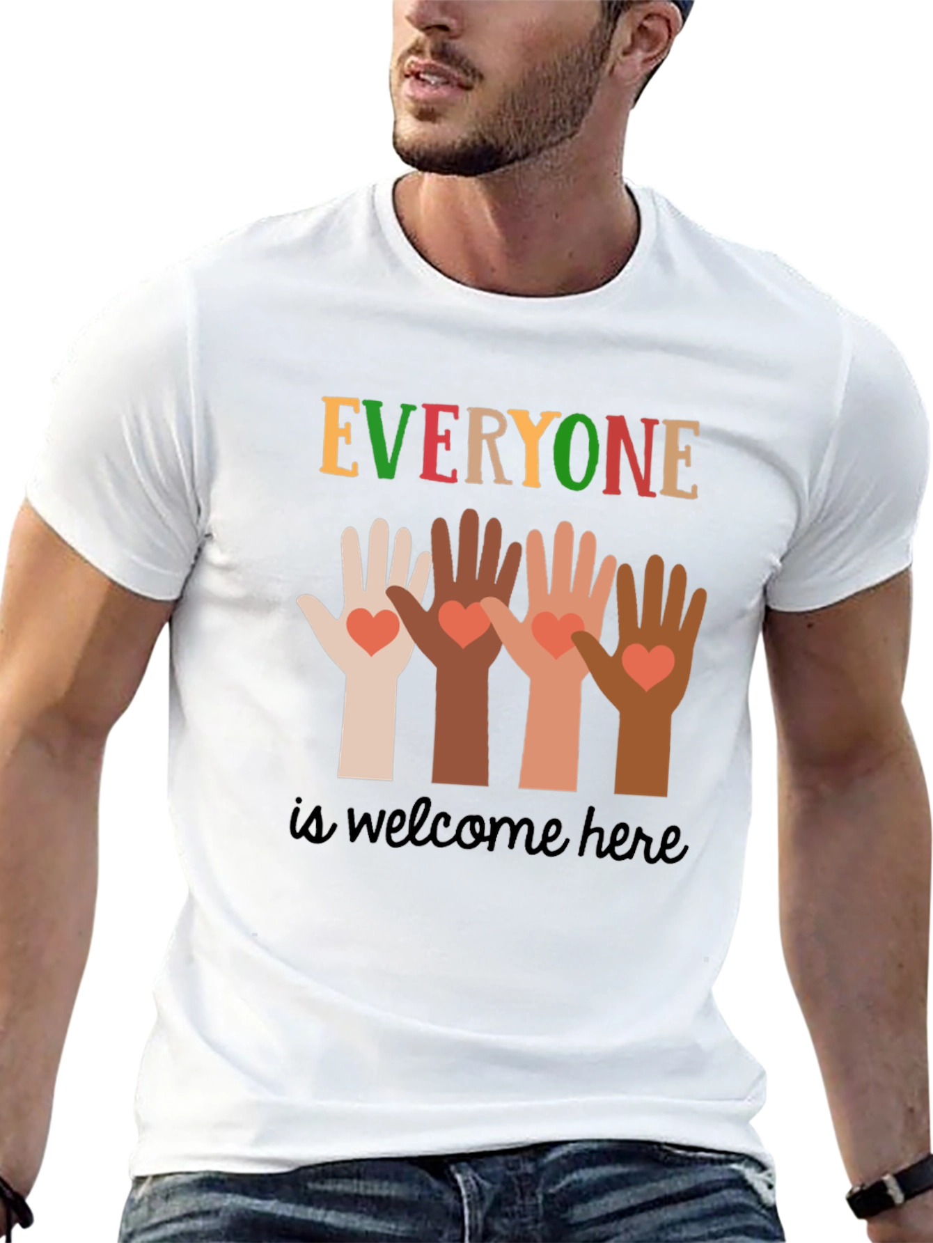 Everyone is Welcome Here Graphic Tee