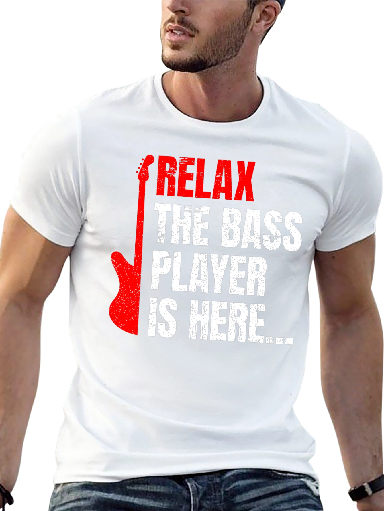 Relax Bass Player Here Graphic Tee