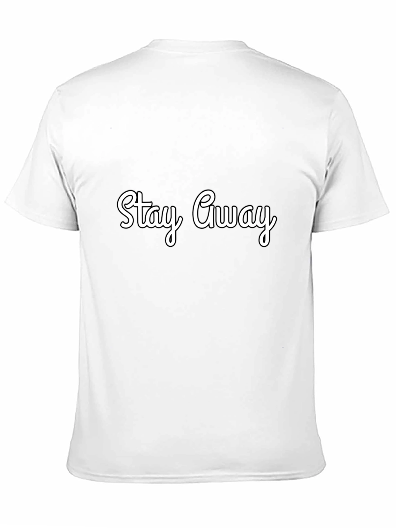 Stay Away Black Graphic Tee
