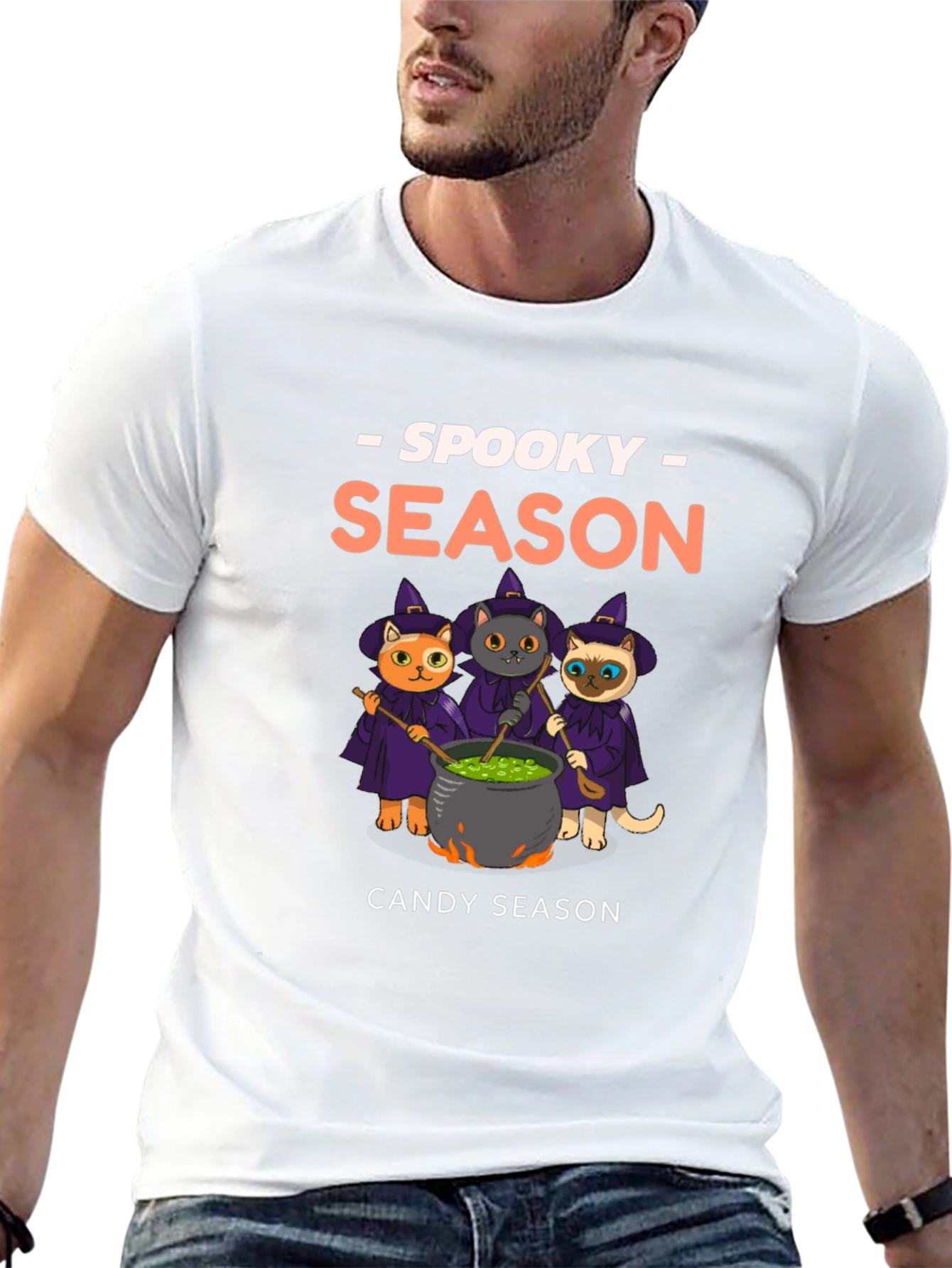 Spooky Season Cats Halloween T-Shirt