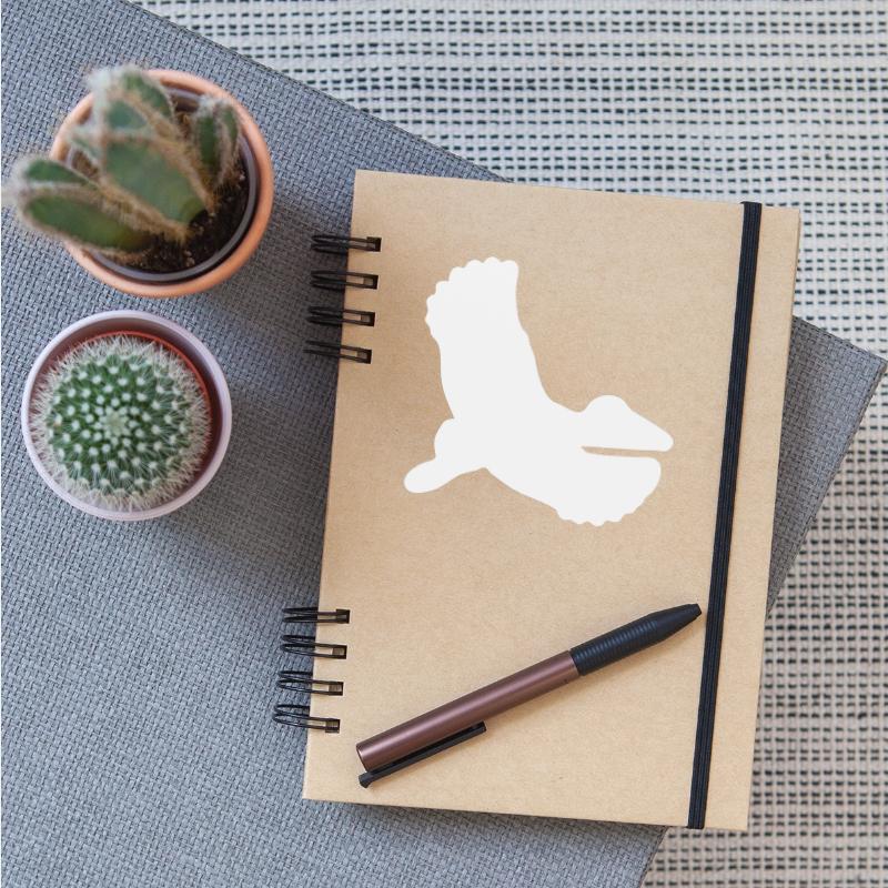 Flying Stork In Elegant Gliding Flight