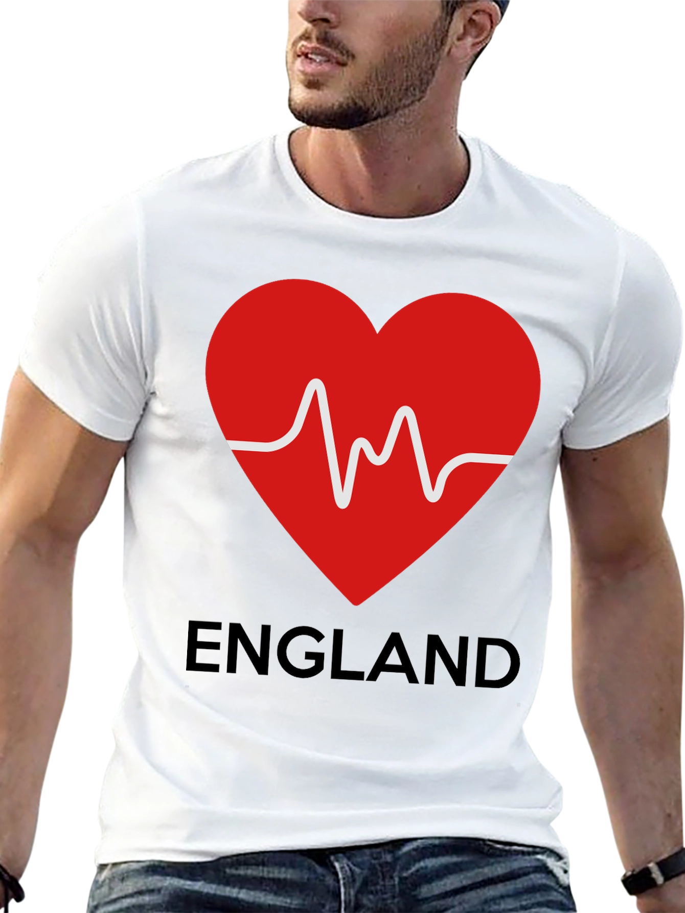 England Heartbeat T-Shirt - Love for England