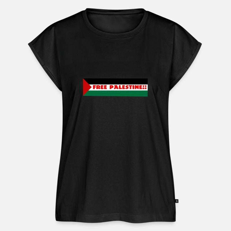 FREE PALESTINE ON PALESTINIAN FLAG
