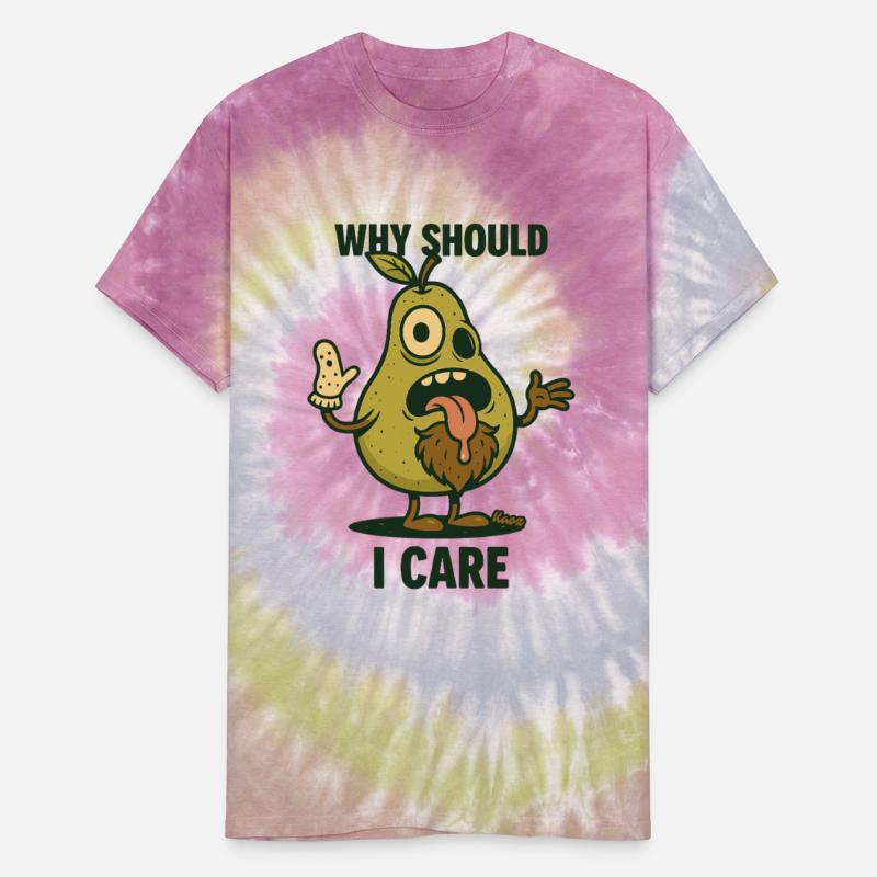 Funny pear cartoon with sarcastic quote