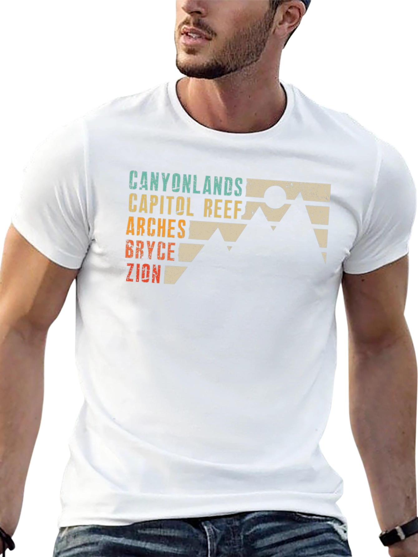 Utah National Parks Retro Graphic Tee