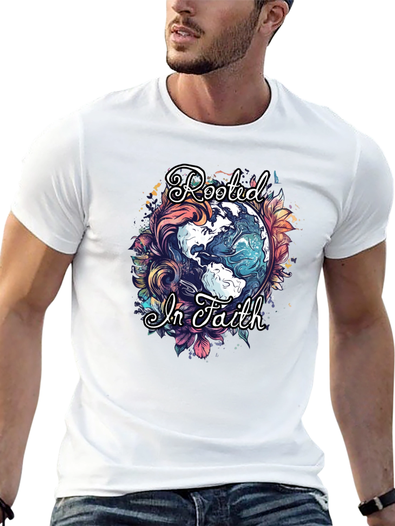 Rooted in Faith Graphic T-Shirt