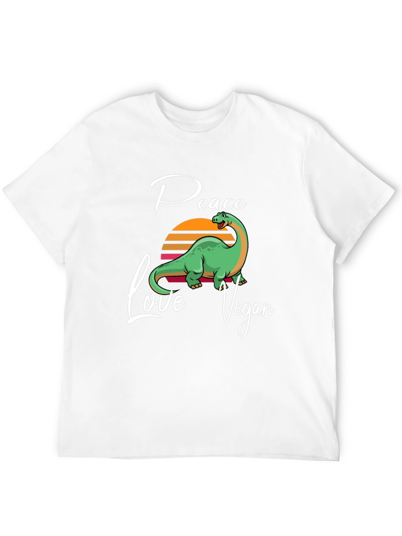 Peace Love Vegan Dinosaur T-Shirt