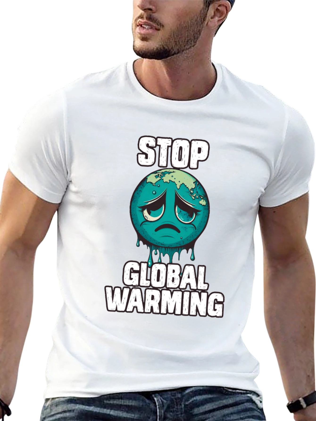 Stop Global Warming Graphic T-Shirt