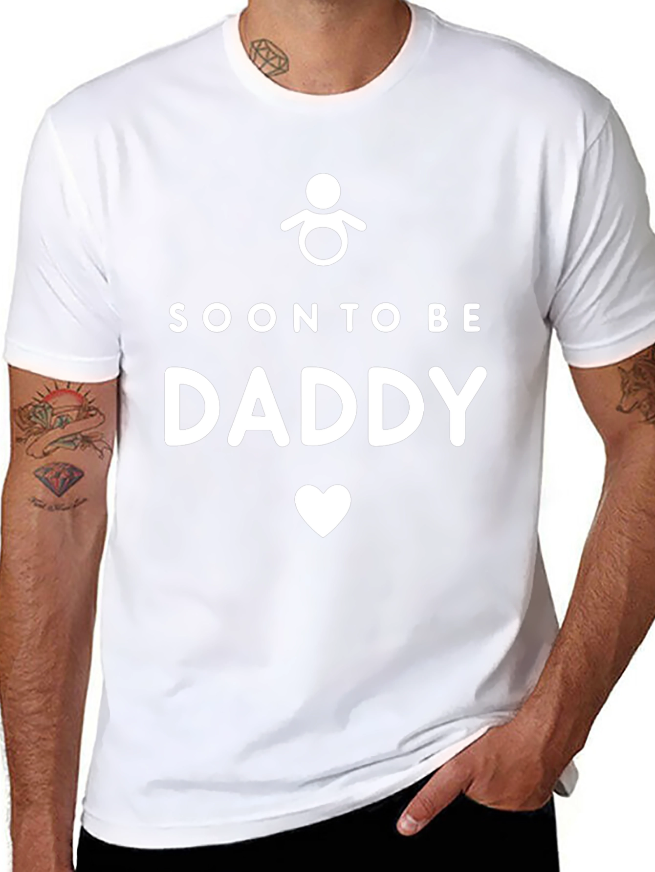 Soon To Be Daddy Graphic Tee - Black