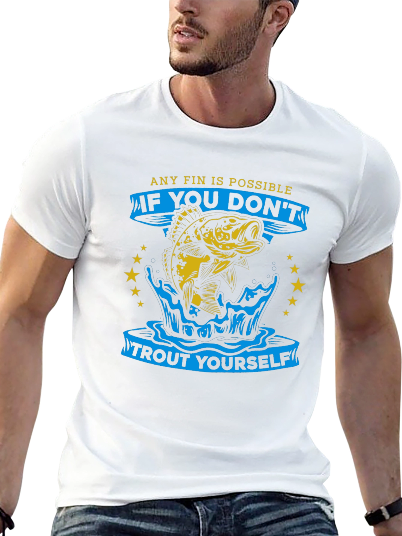 Any Fin Is Possible Fishing T-Shirt