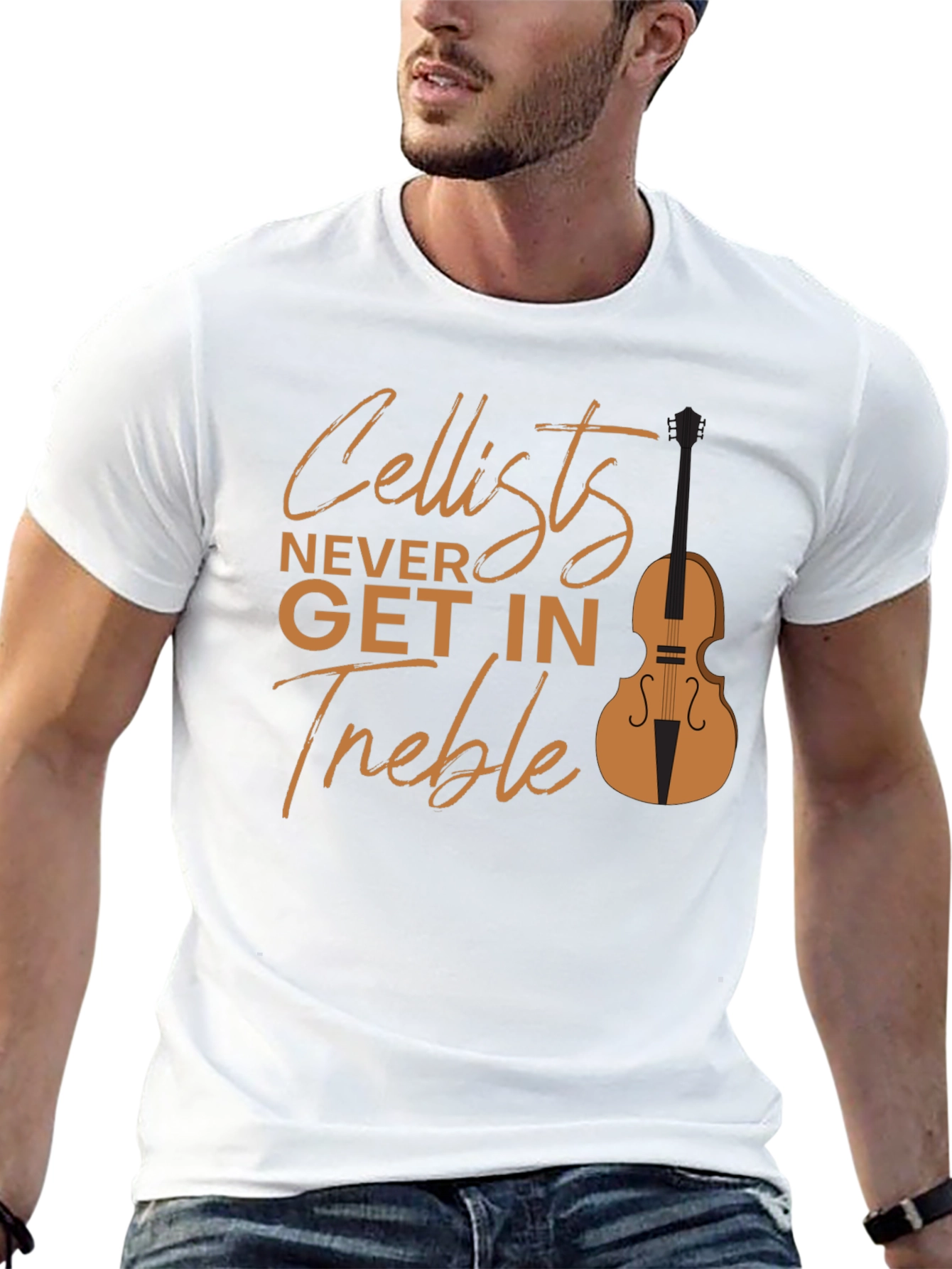Cellist Never Get in Treble Graphic Tee