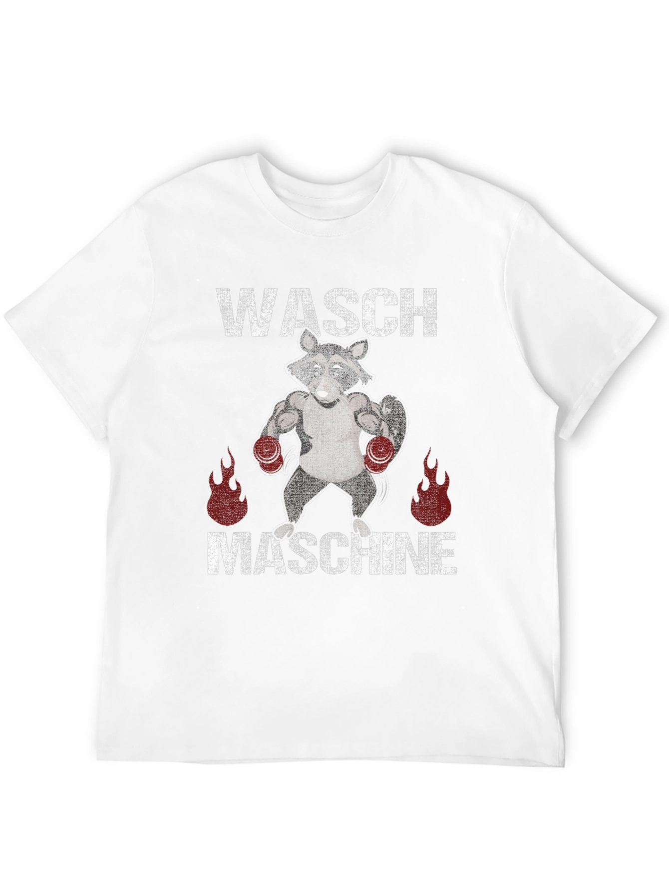 Waschmaschine Raccoon Boxing T-Shirt
