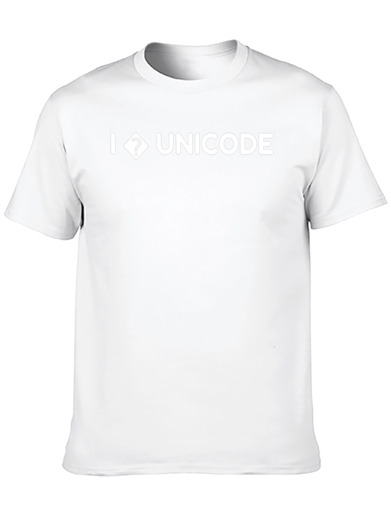 I Love Unicode T-Shirt - Black Cotton Tee