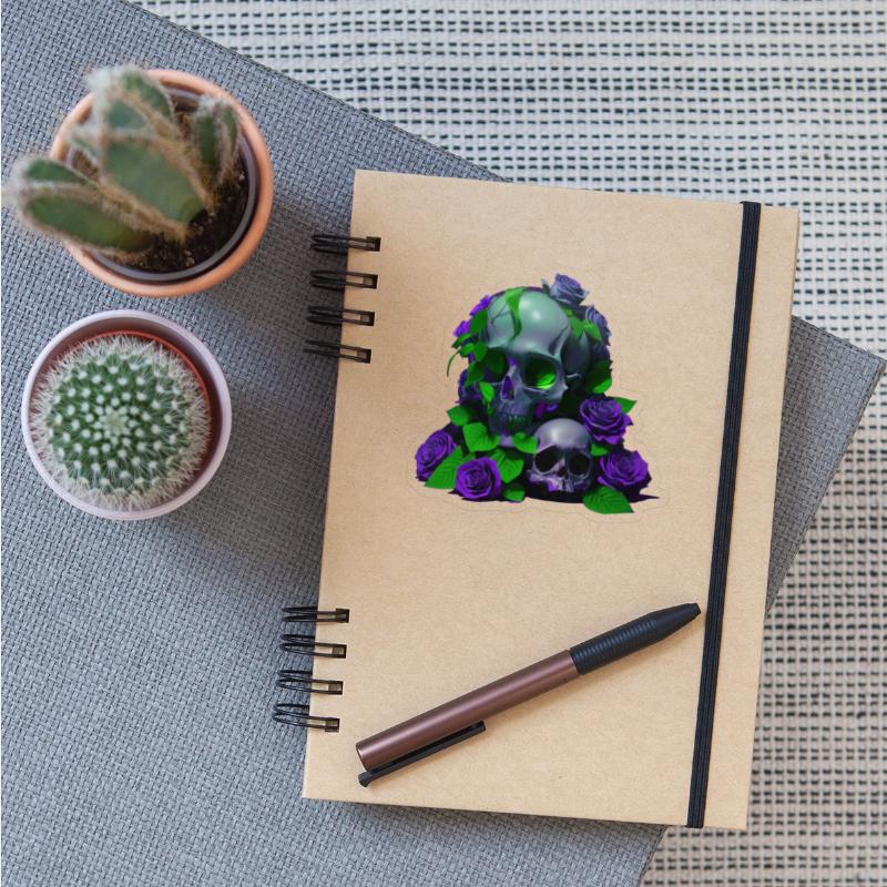 Gothic Elegance Meets Urban Flair: Green and Viole