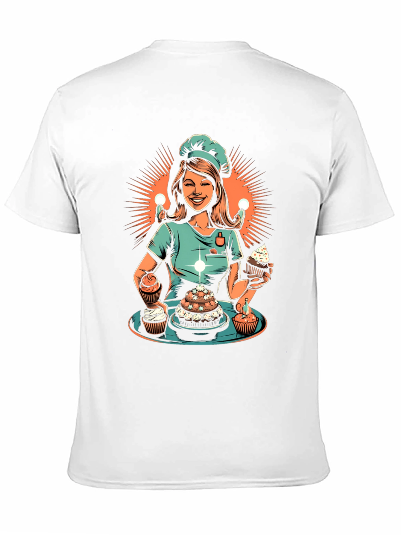 Chef Woman Cupcake T-Shirt