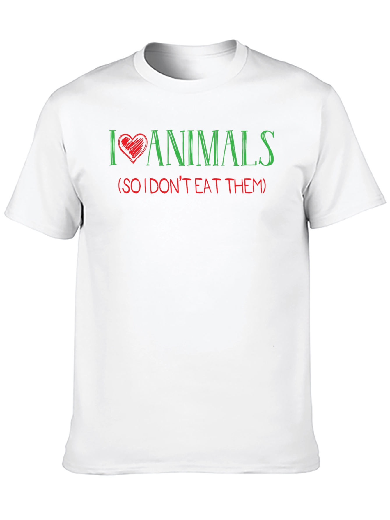 I Love Animals Vegan T-Shirt