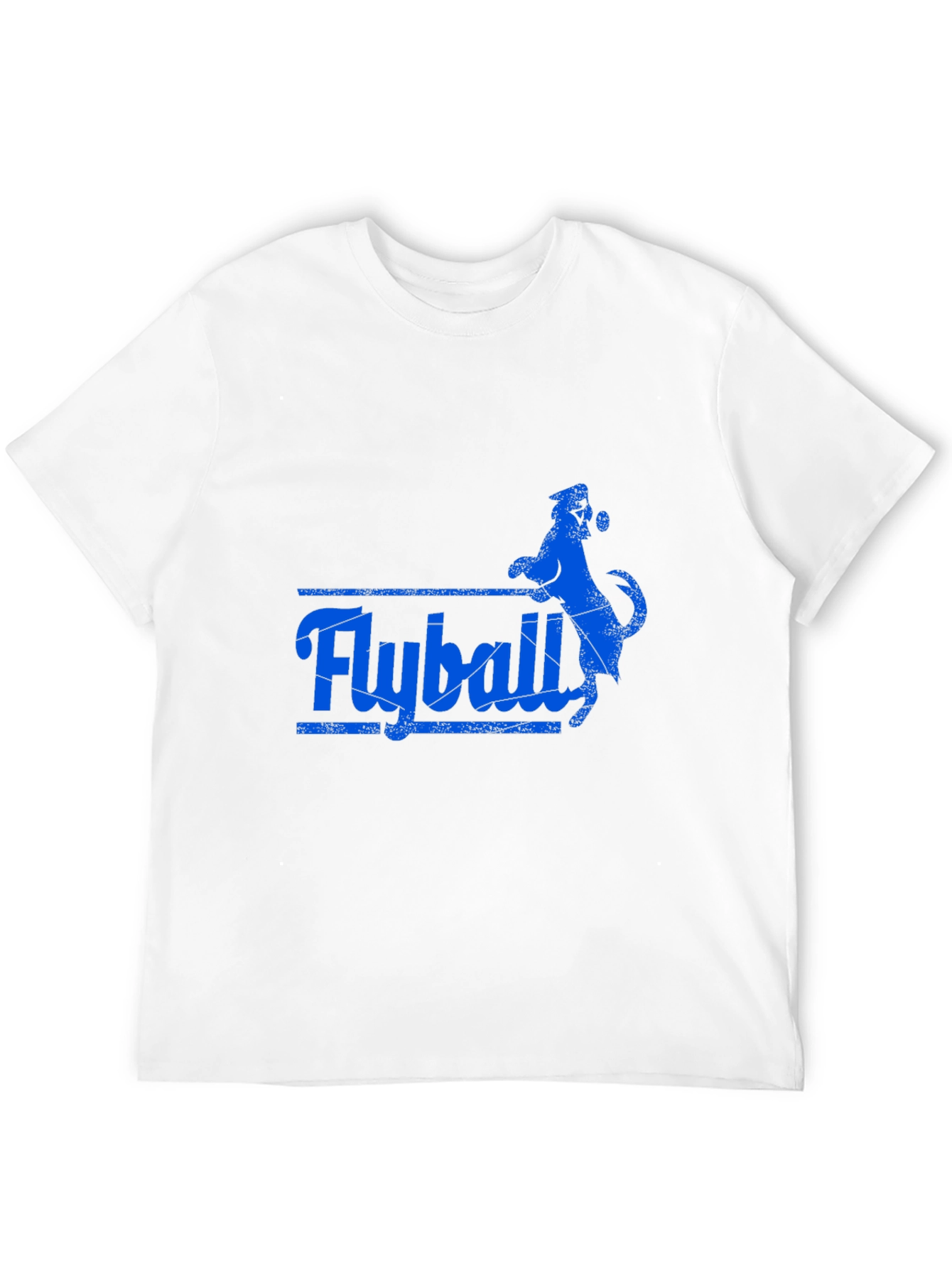 Flyball Dog Graphic T-Shirt - Black