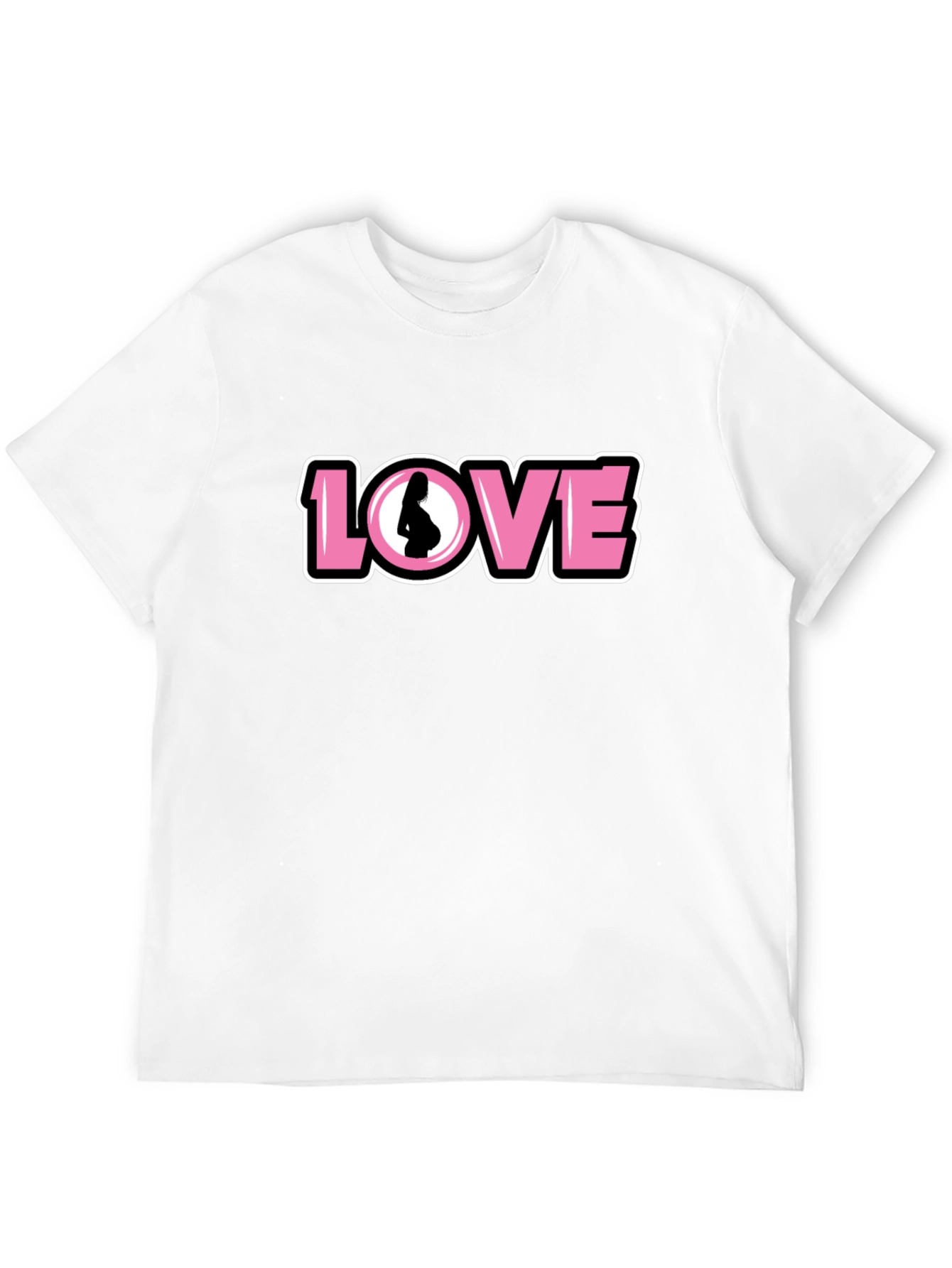 Love Pregnancy T-Shirt - Black Unisex Tee
