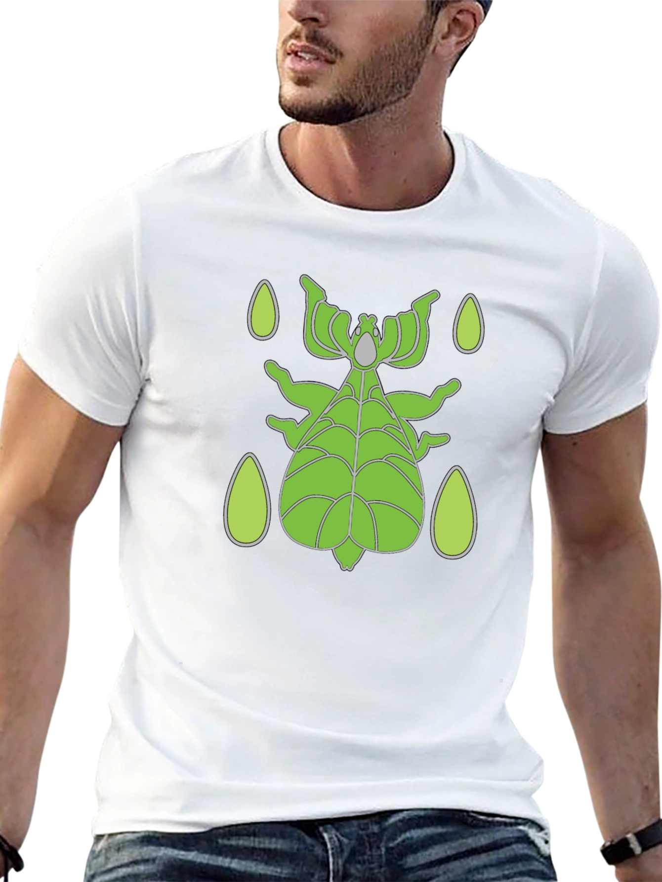 Green Stick Bug T-Shirt - Unique Insect Design
