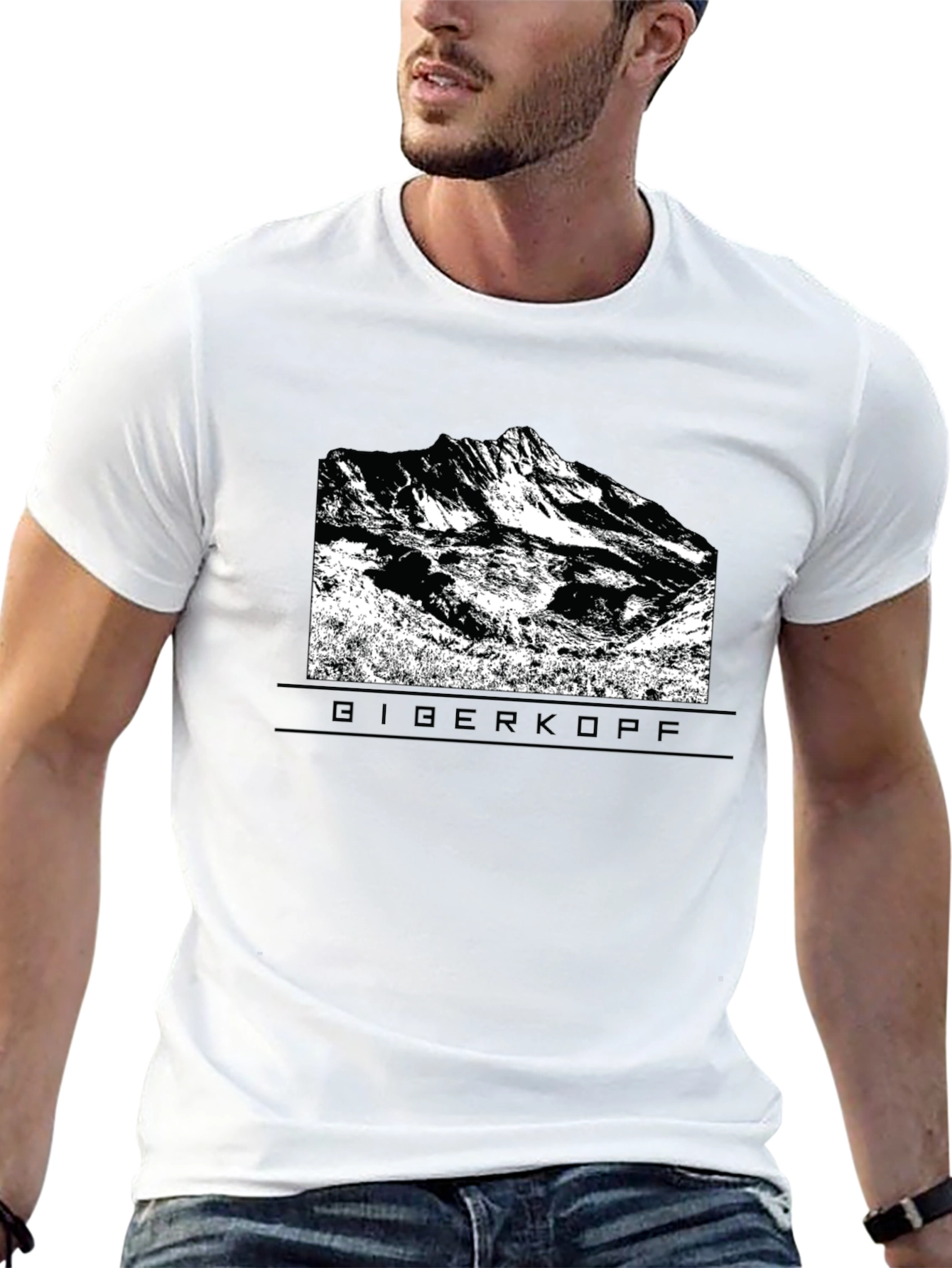 Biberkopf Graphic Tee - Mountain Design