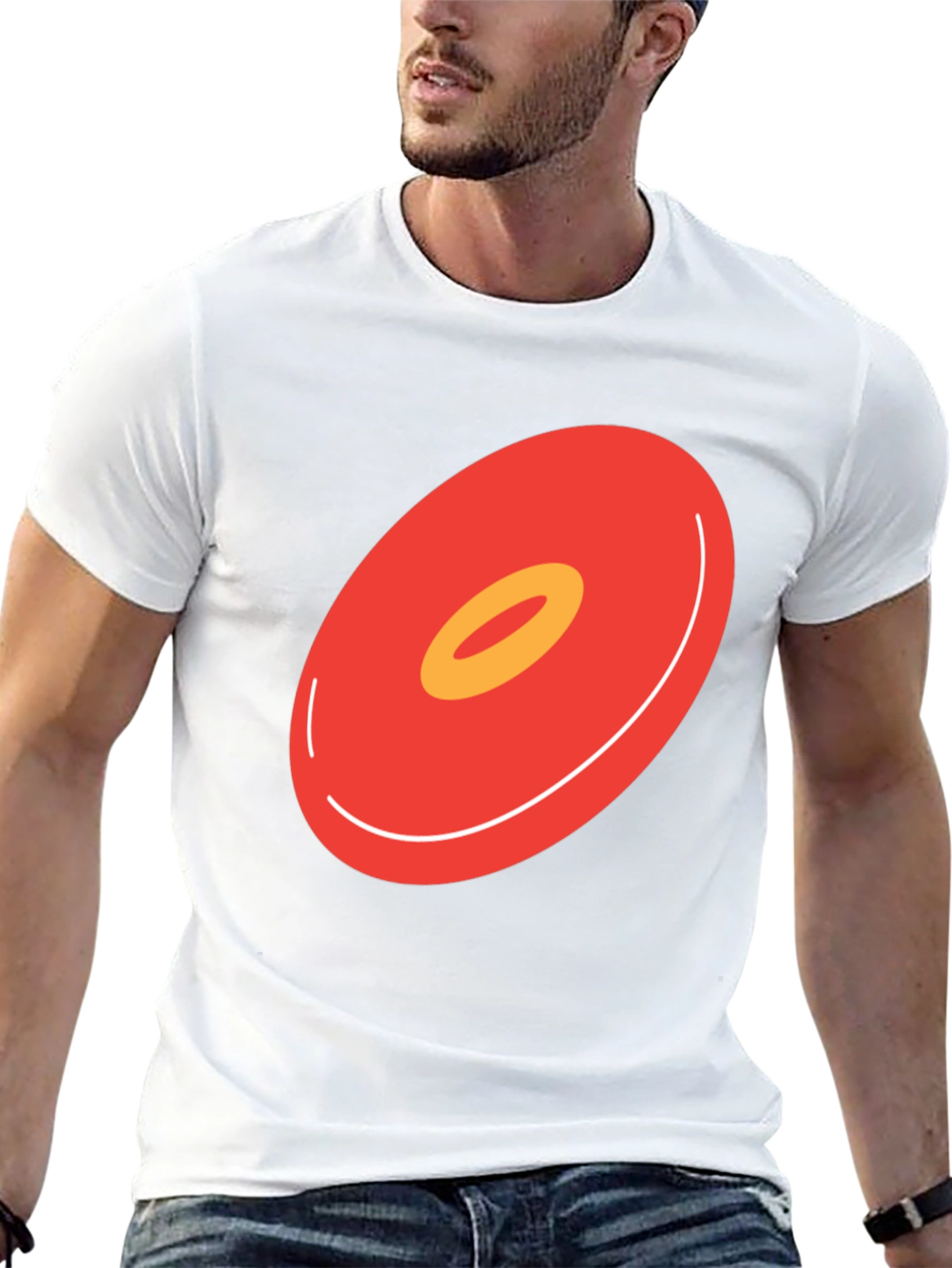 Abstract Donut Graphic T-Shirt