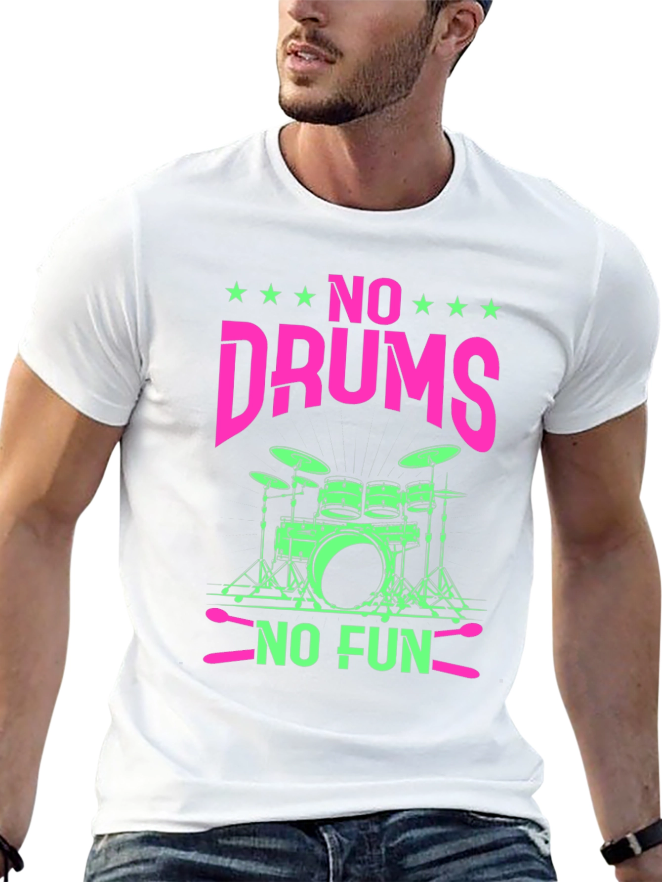 No Drums No Fun Graphic Tee