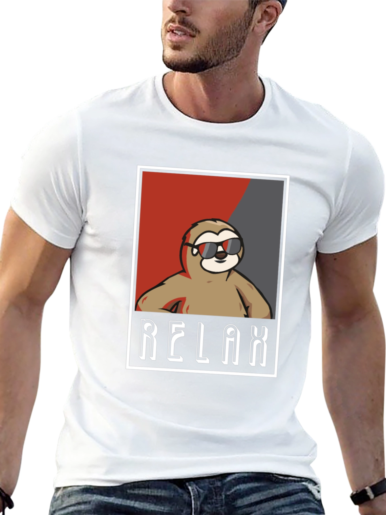 Relax Sloth Graphic Tee - Cool Casual Comfort