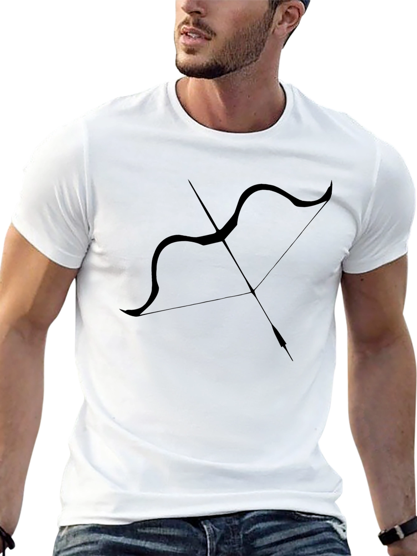 Sagittarius Bow T-Shirt - Black Graphic Tee